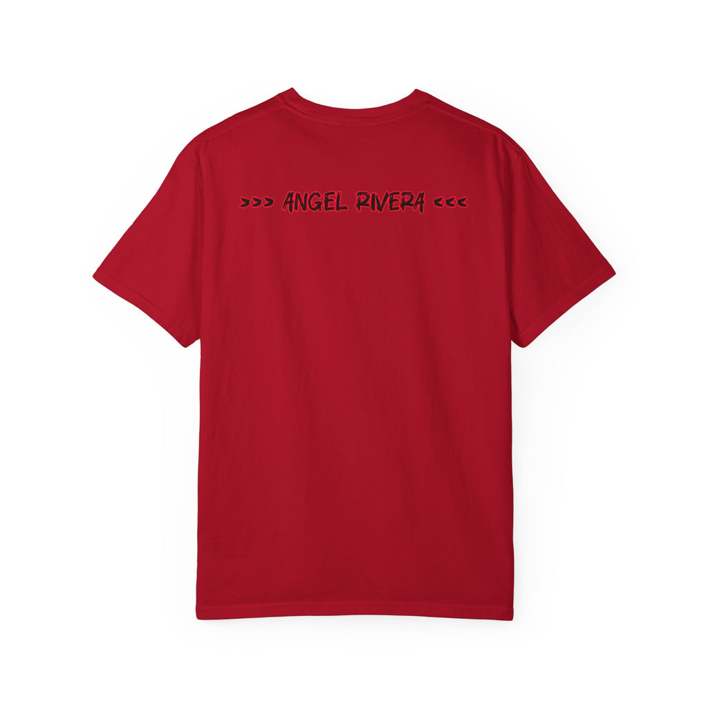 O.G.F.B - Halo Graphic - Red Streetwear Unisex Garment-Dyed T-shirt