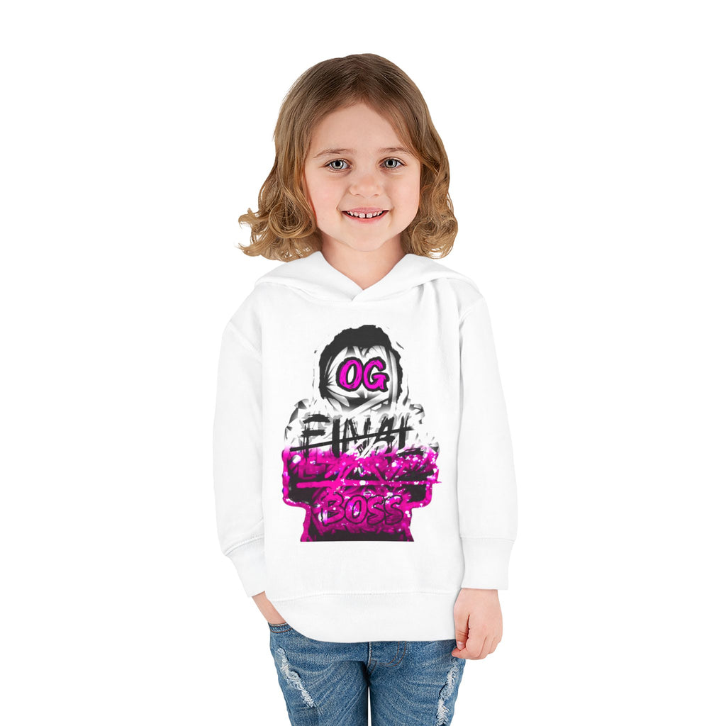 Toddler Hoodie — 'OG Final Boss' Retro Gamer Pullover
