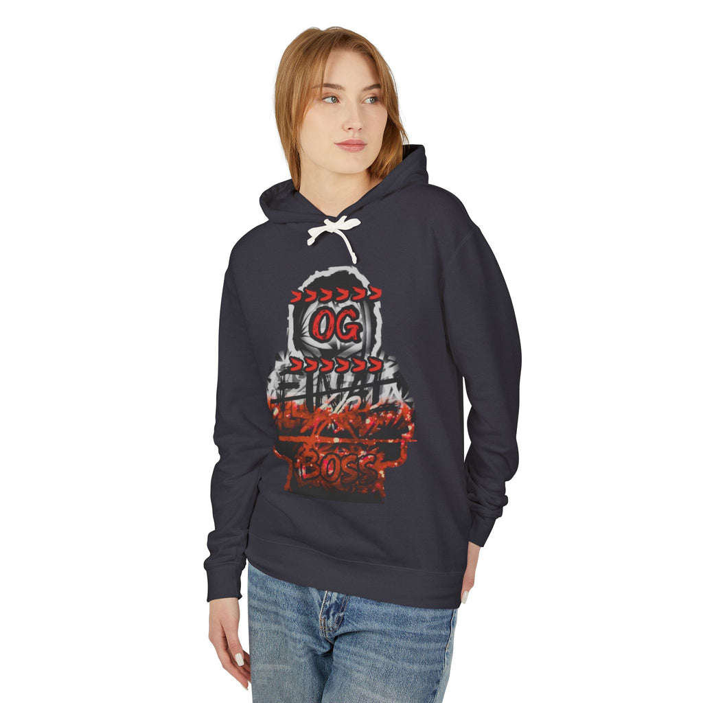 OG Streets Graphic Hoodie — Red Black Urban Skate Pullover