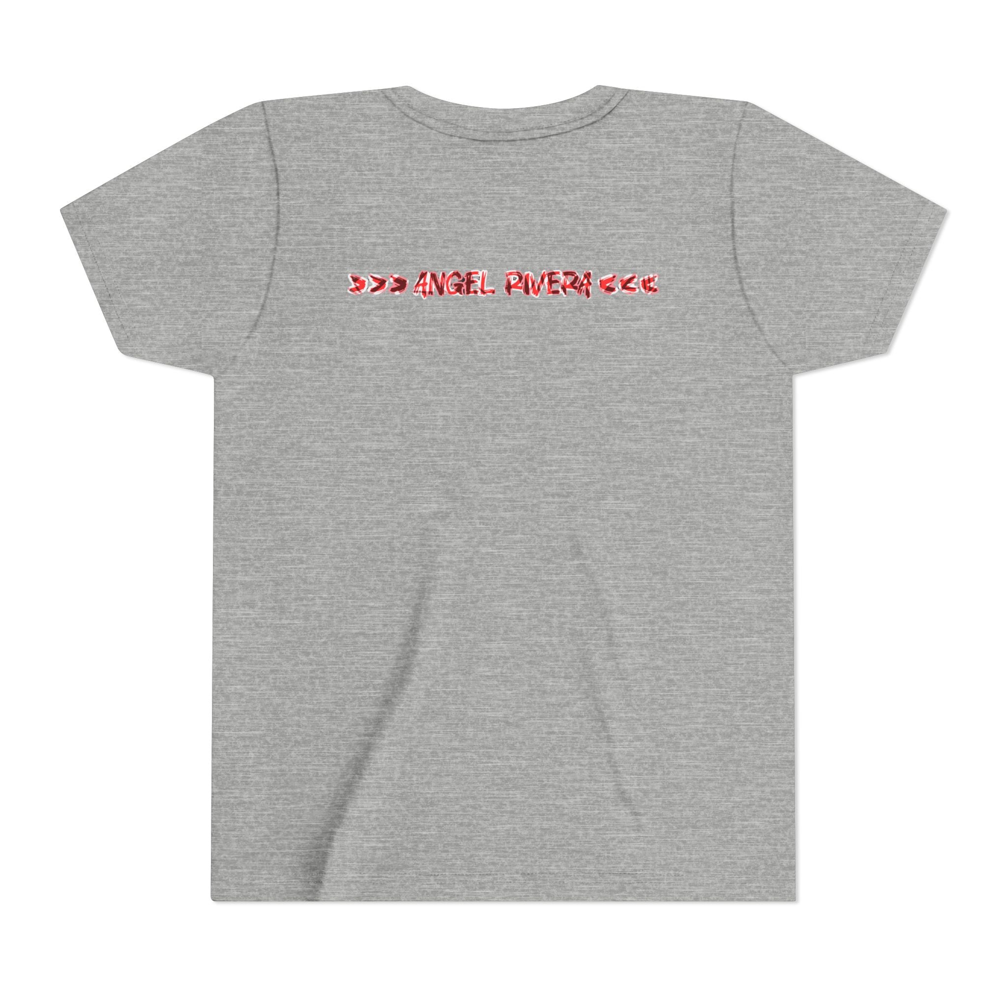 Youth Tee — “The Original Boss” Red Grunge Graphic (Angel Power)
