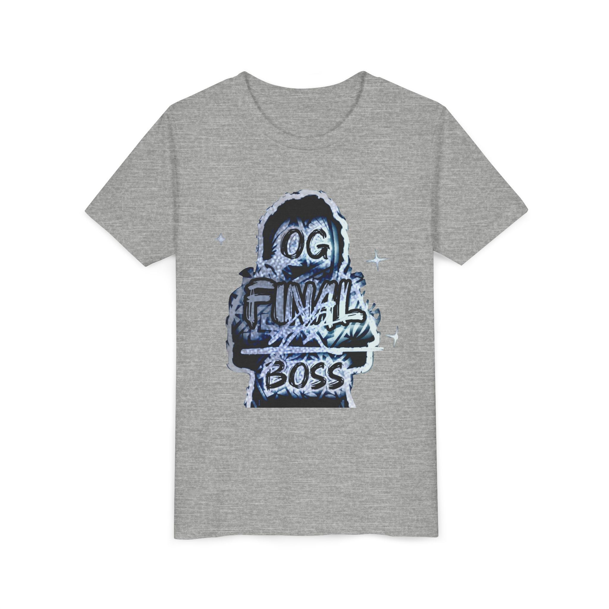 Youth Tee — "OG Final Boss" - Silver - Graphic Kids T‑Shirt
