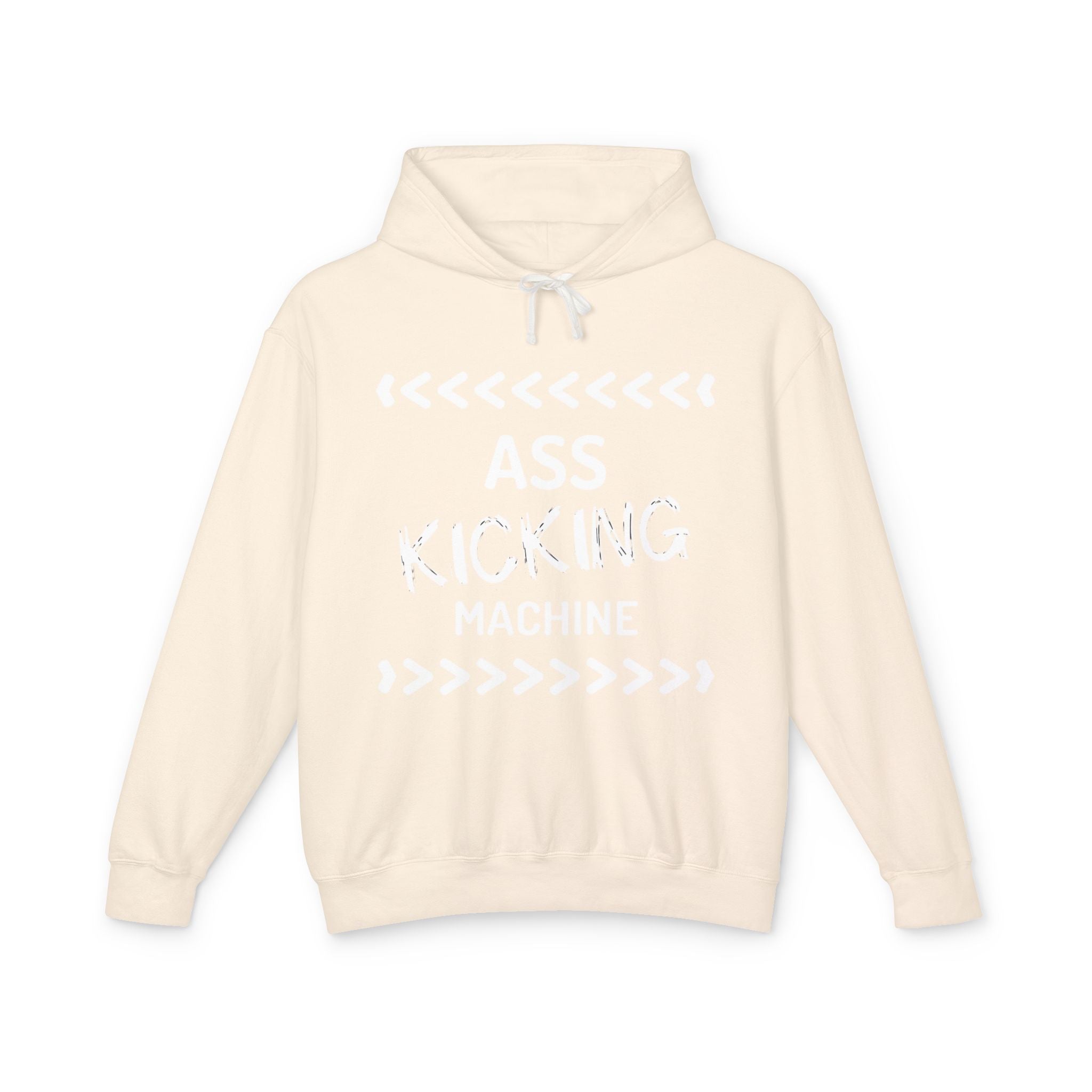 Hoodie — "Ass Kicking Machine" Lightweight Casual Pullover