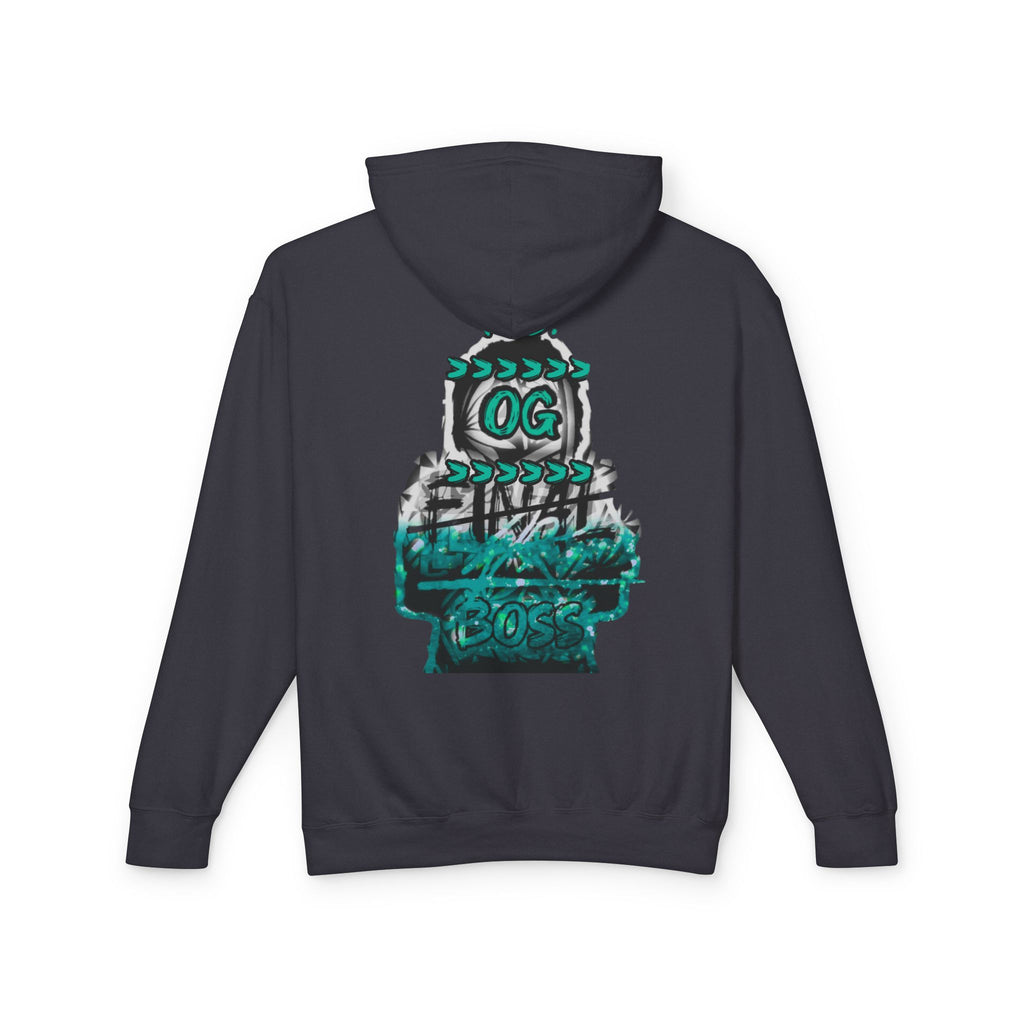 OG Stack Graphic Hoodie — Retro Teal Streetwear Pullover