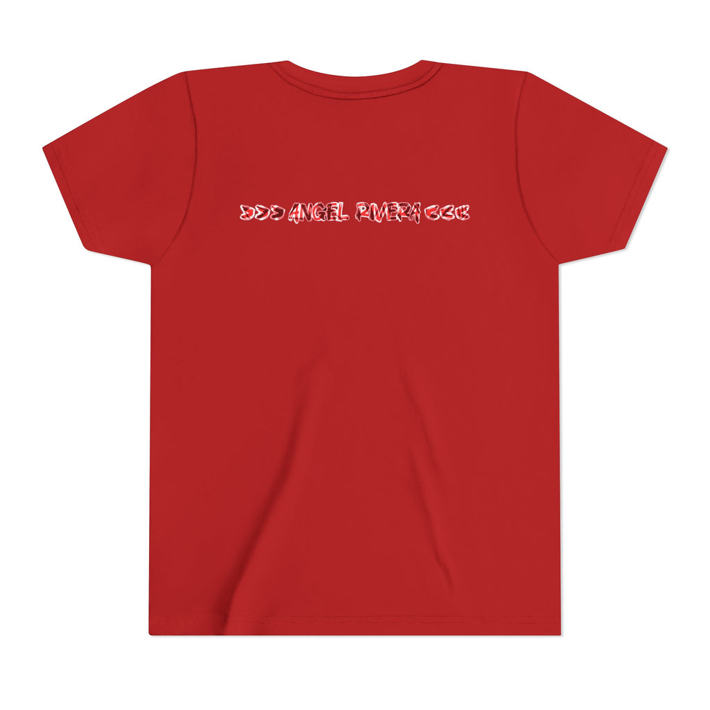 Drama King Youth Tee — Bold Red Graphic Kids T‑Shirt