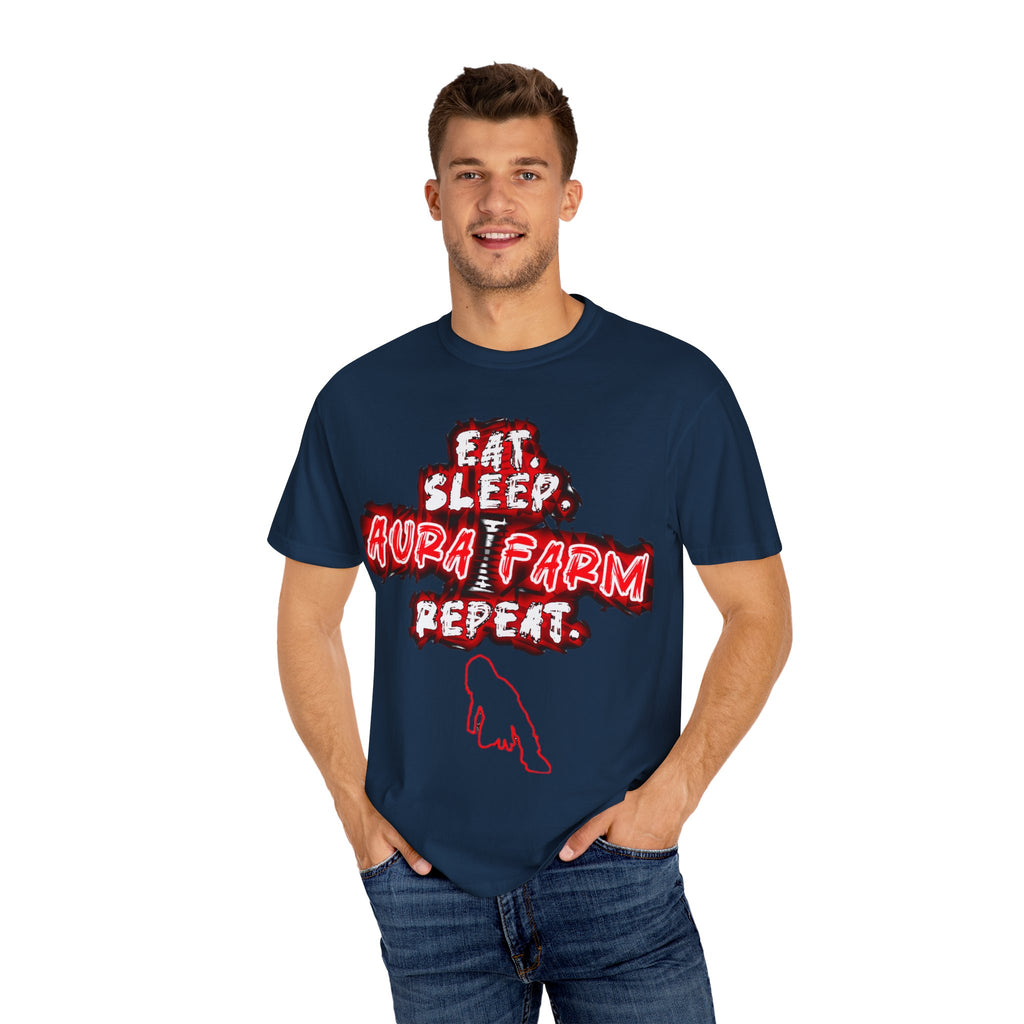 Unisex Farm Life T-shirt - Eat Sleep Aura Farm Repeat, Perfect for Farmers, Casual Wear, Gifts for Nature Lovers, Farm Stay [...]