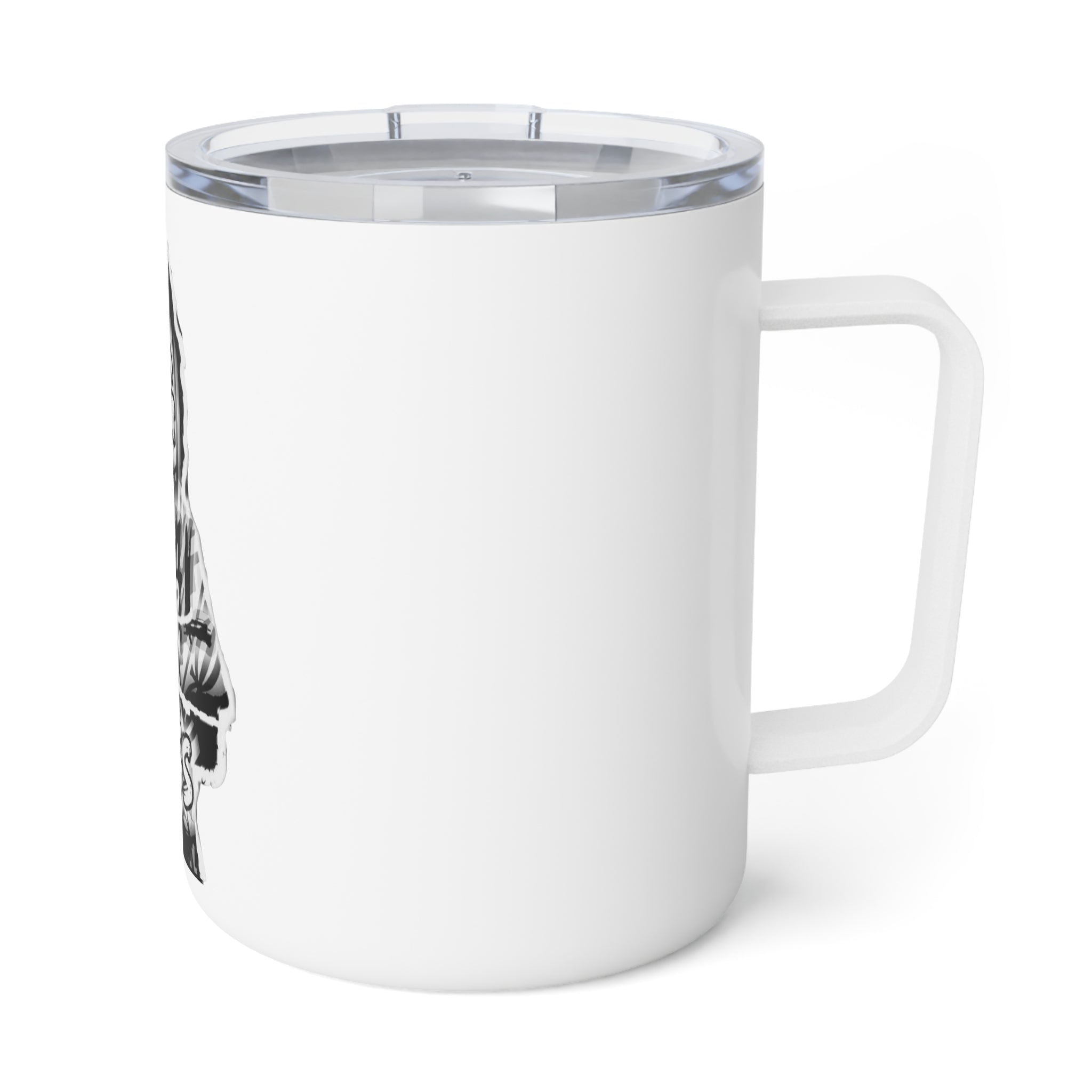 OG Final Boss Insulated Coffee Mug — 10oz White Hoodie Graphic Travel Mug