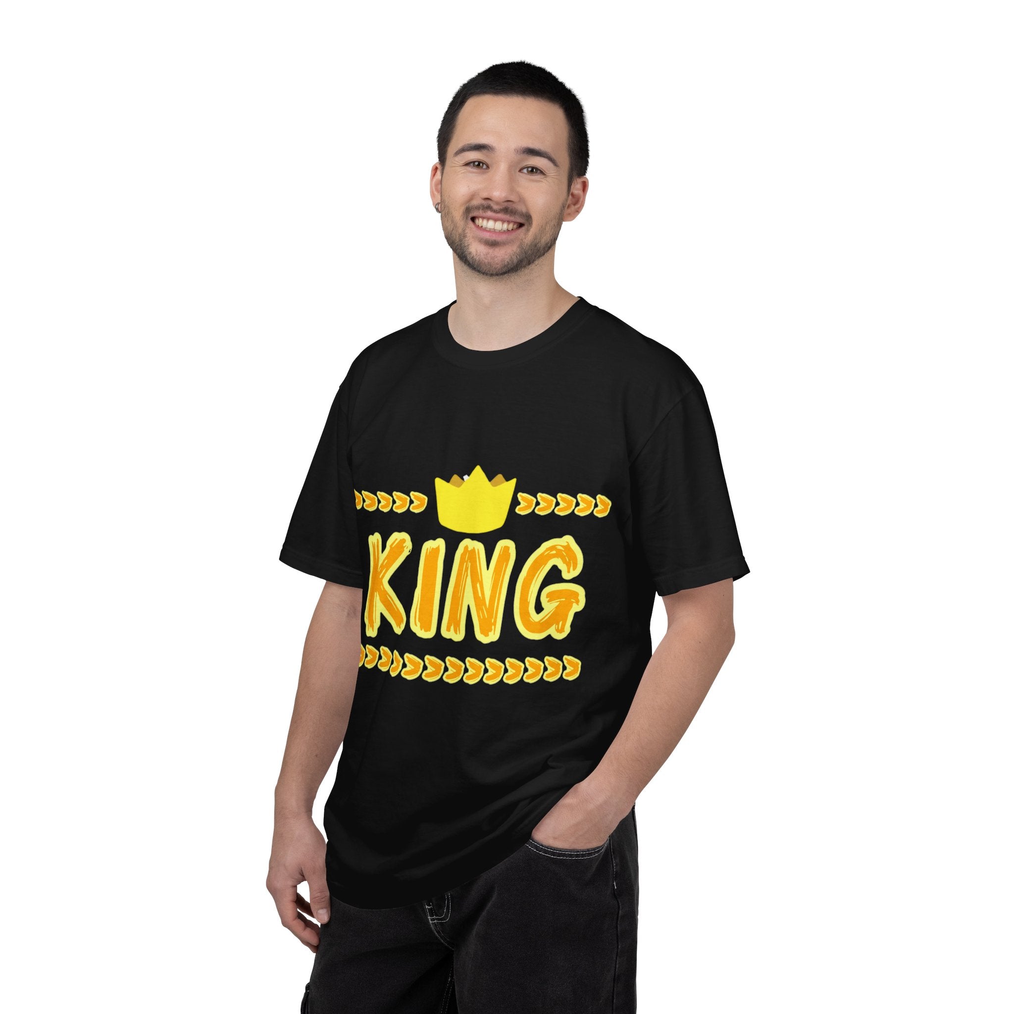 King graphic Yellow - Unisex Garment-Dyed T-shirt