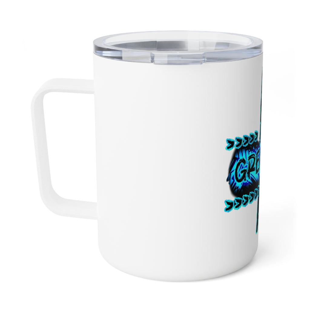 Insulated Mug — "I Am Greatness" Motivational 10oz Travel Tumbler