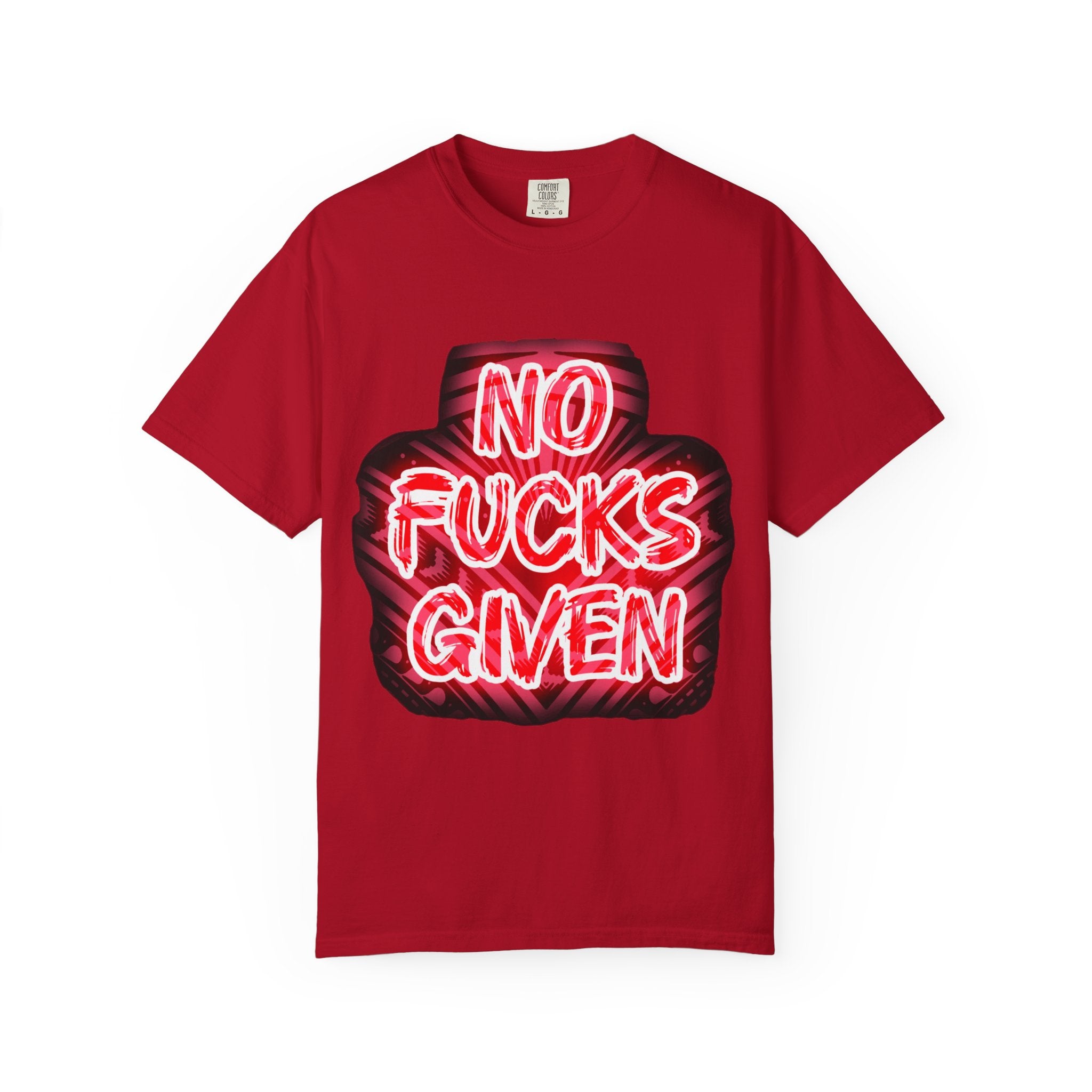 Graphic T-Shirt — "No Fucks Given" Neon Style Tee