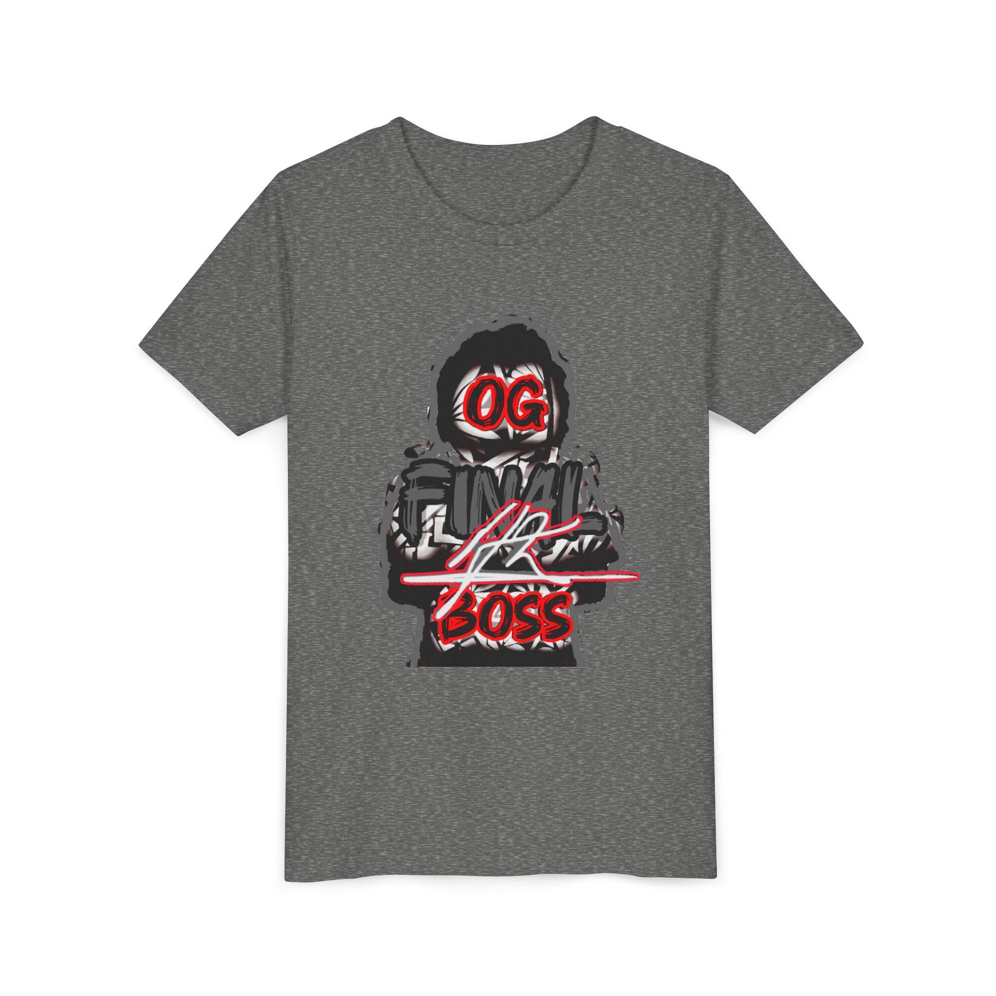 Youth Tee — "OG Final Boss" - Platinum - Graphic Shirt