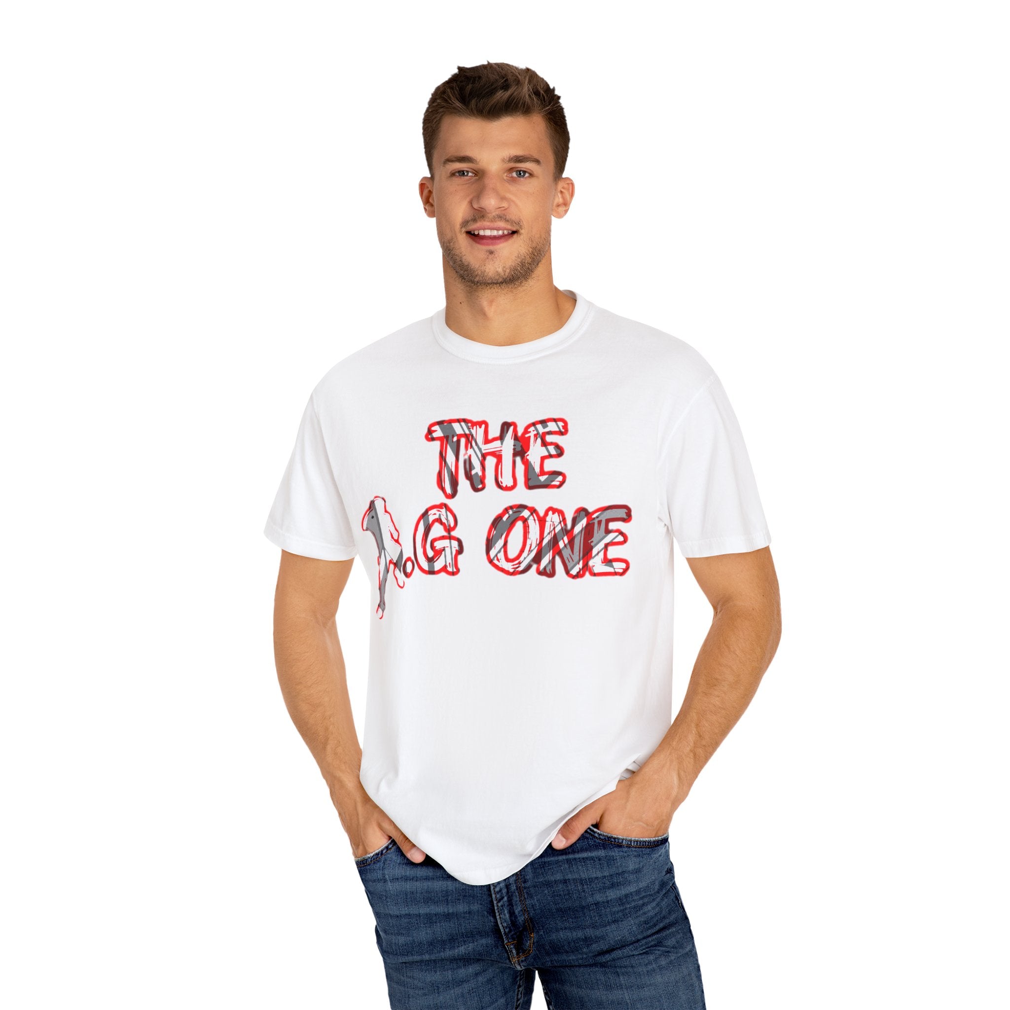 Garment-Dyed Unisex T-Shirt - 'THE O.G ONE' Graphic Tee