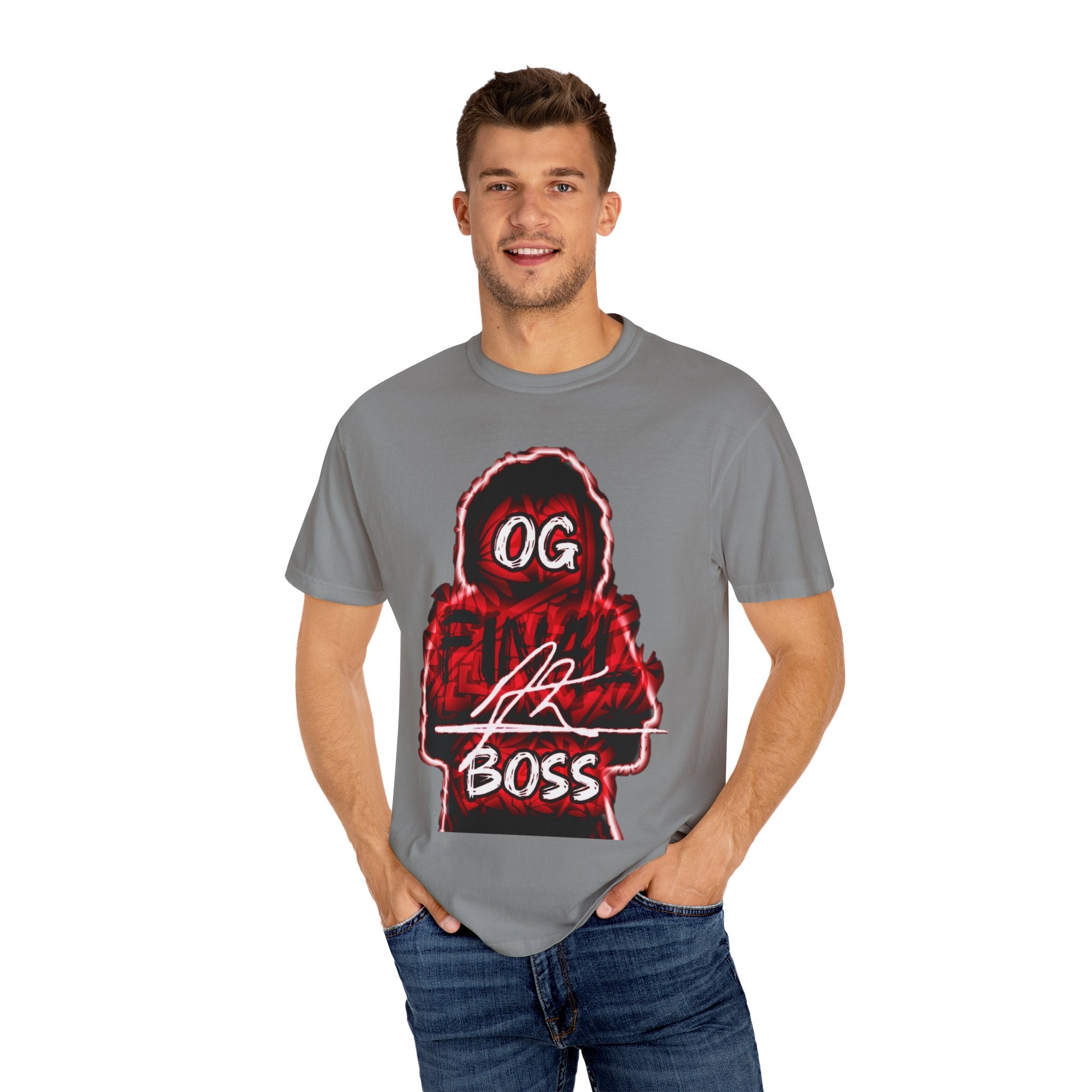OG final Boss Unisex Garment-Dyed T-Shirt