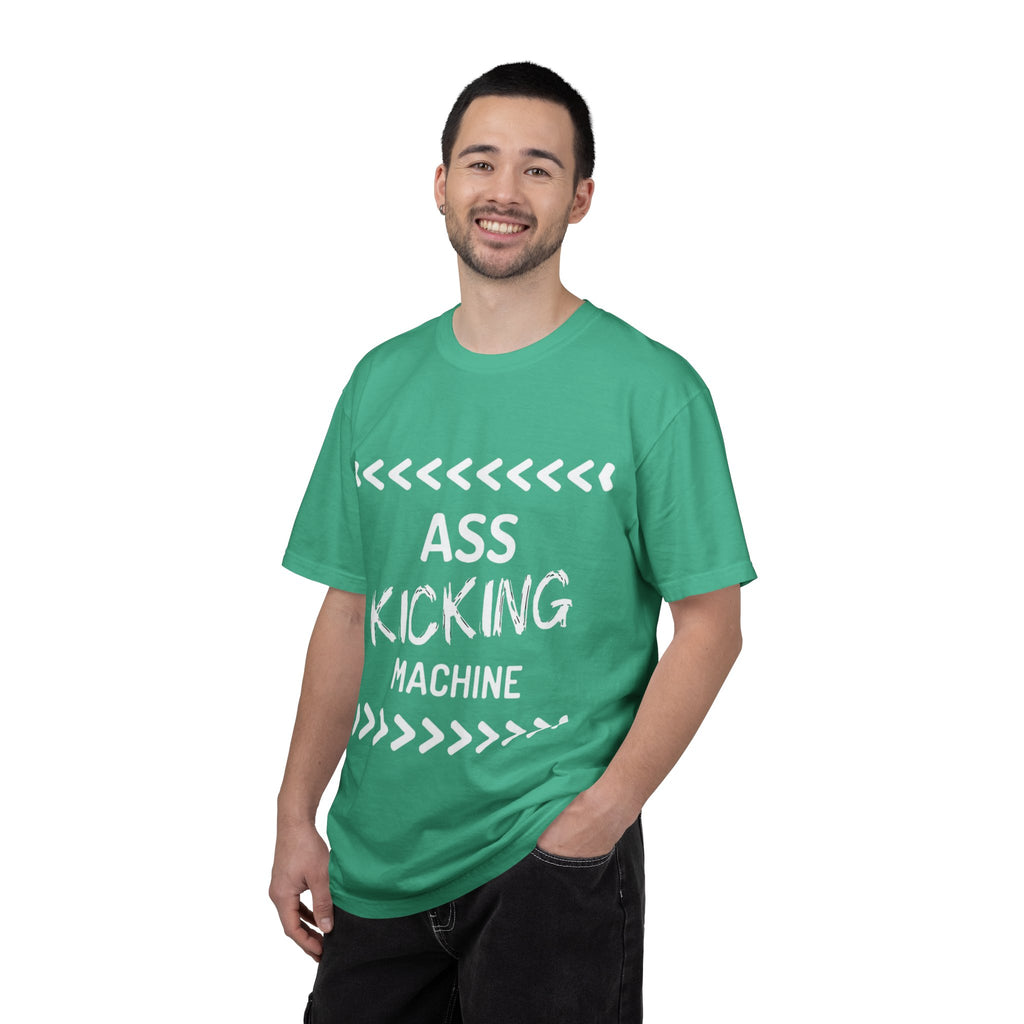 Ah kicking machine - Unisex Garment-Dyed T-shirt