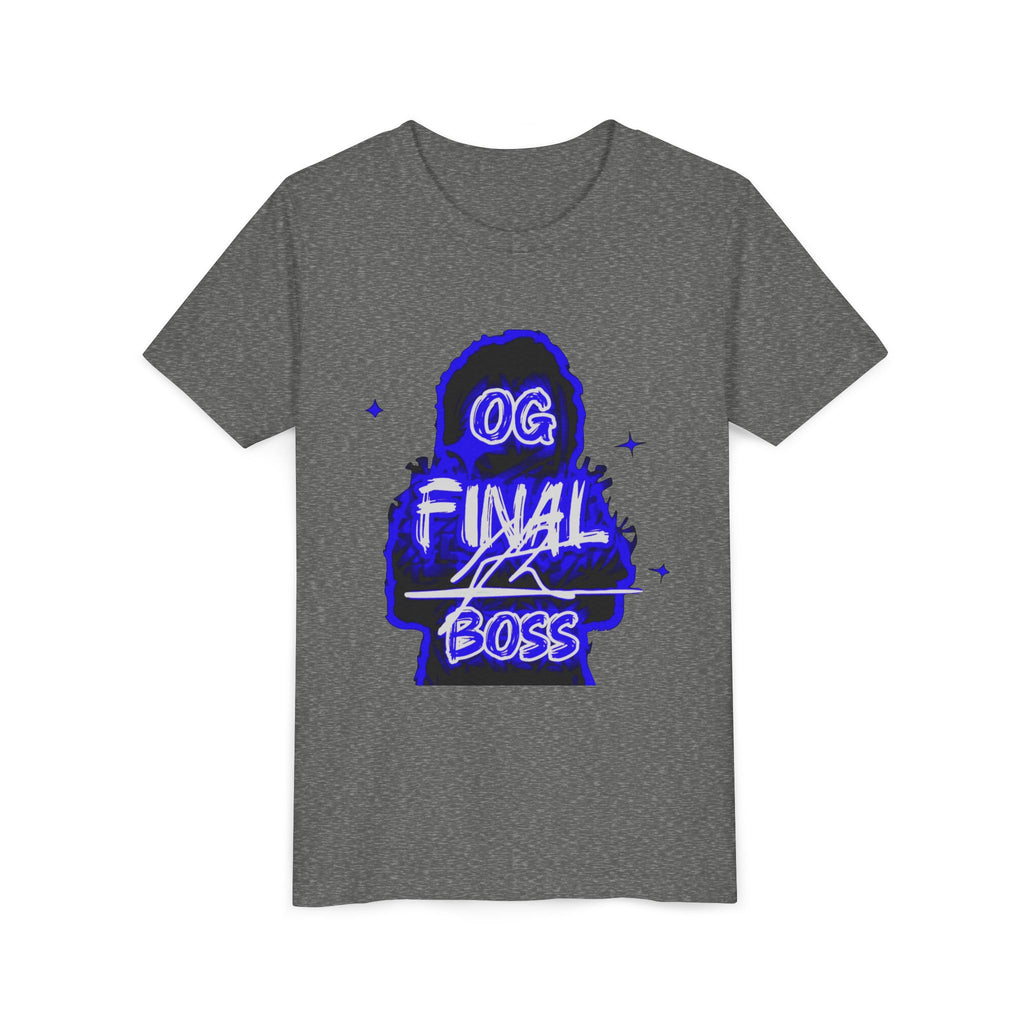 Youth Tee — "OG Final Boss" - Sapphire - Graphic Shirt