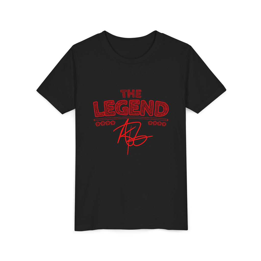 Youth Tee “The Legend” Graphic Shirt with Signature & Star Back Print