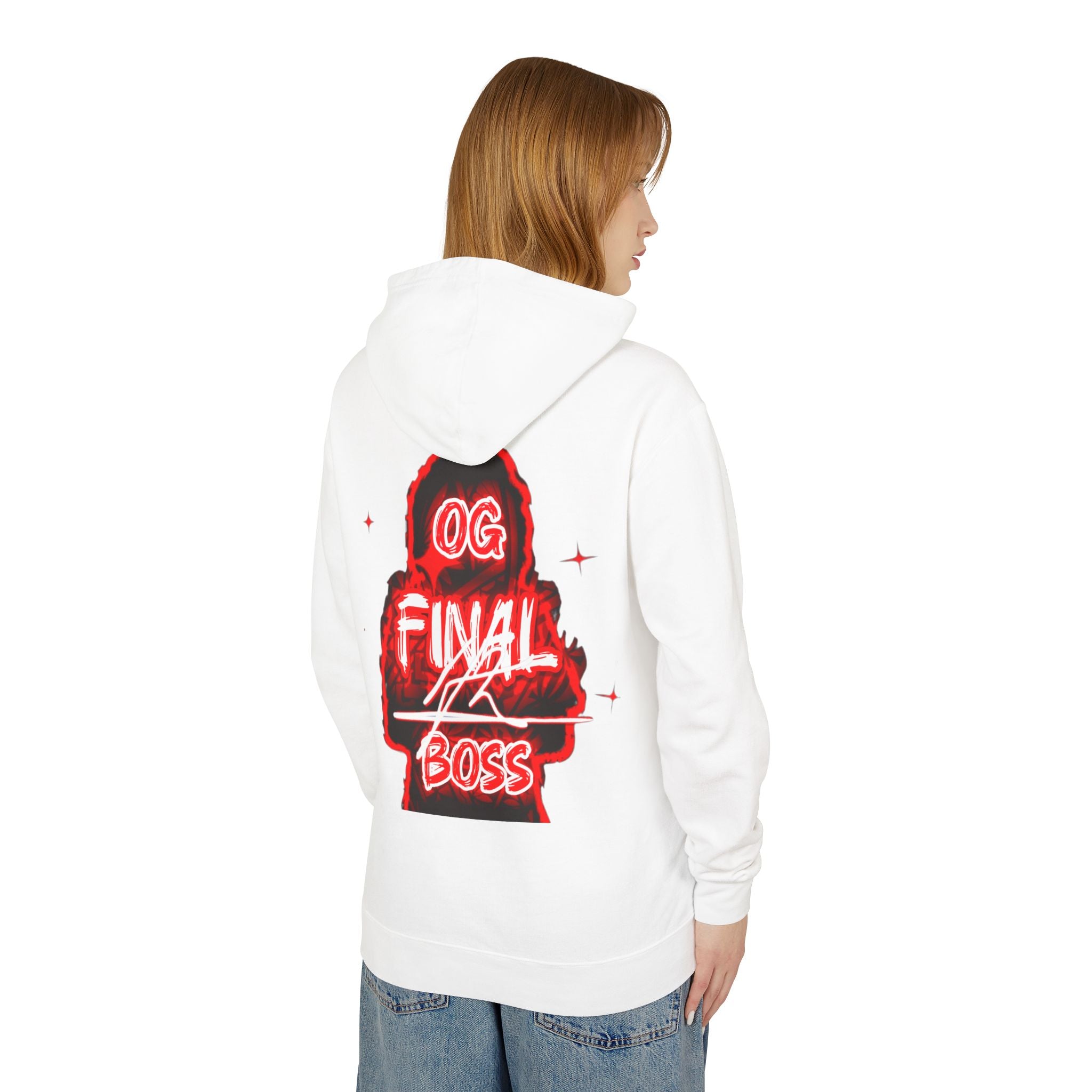 OG Final Boss Hoodie — Ruby graphic Pullover