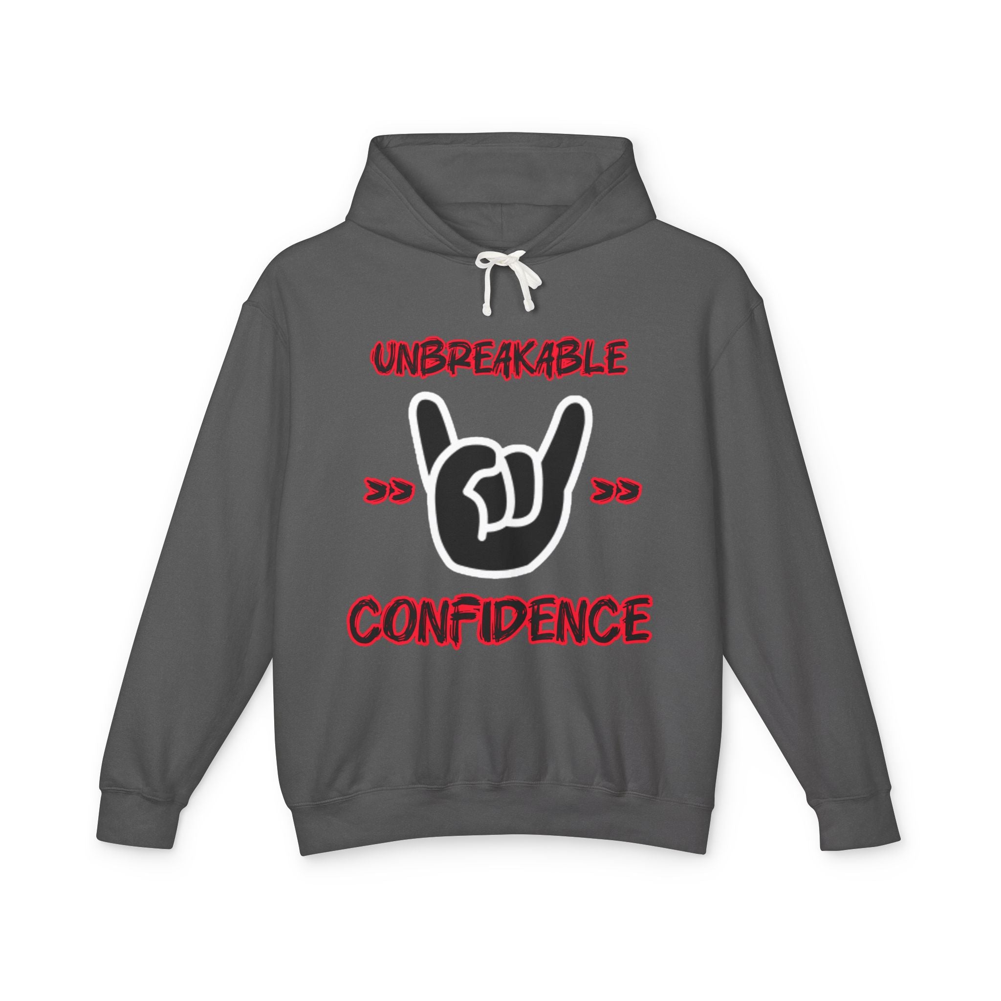 Unbreakable Confidence Hoodie — "Unbreakable Confidence" Graphic Hooded Sweatshirt