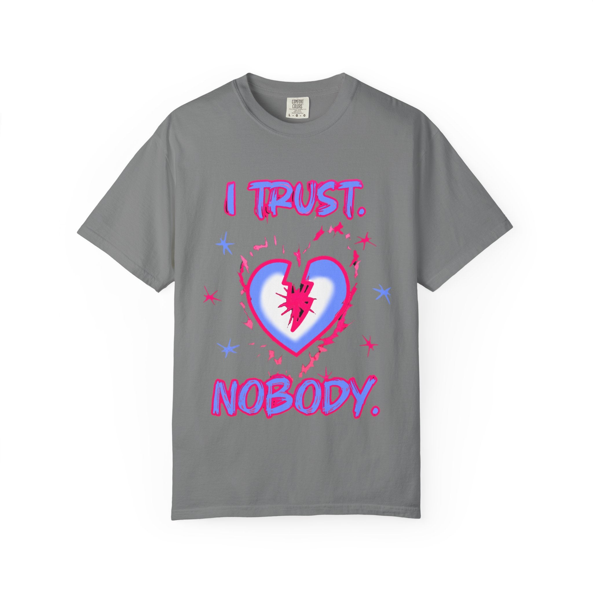 I Trust Nobody Heart Graphic T-Shirt