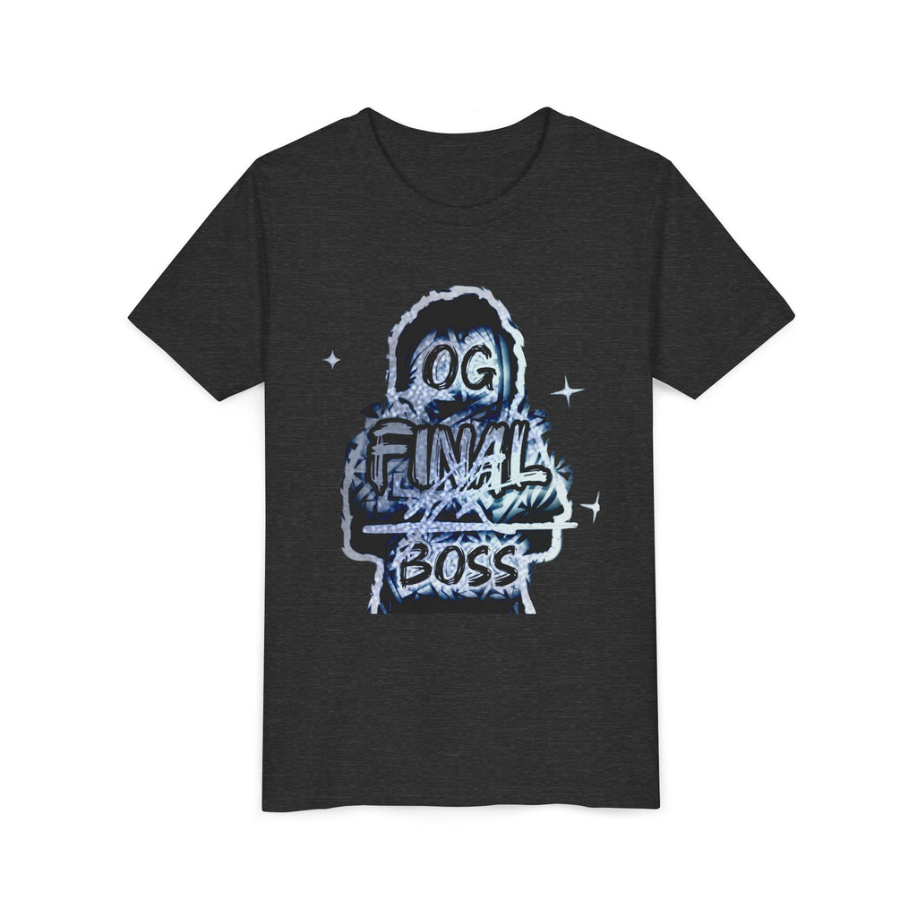 Youth Tee — "OG Final Boss" - Silver - Graphic Kids T‑Shirt