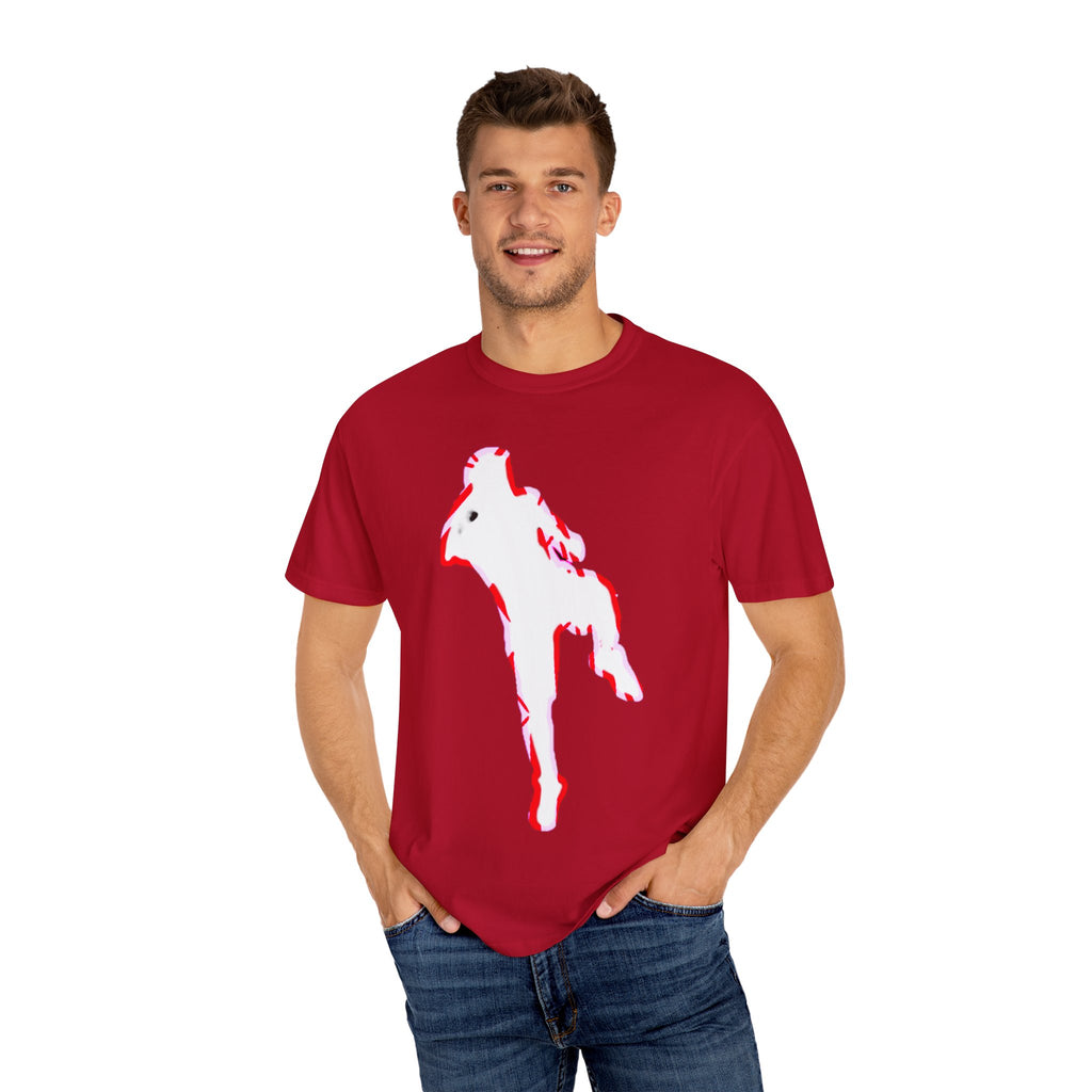 Artistic Unisex Garment-Dyed T-Shirt with Vibrant Design