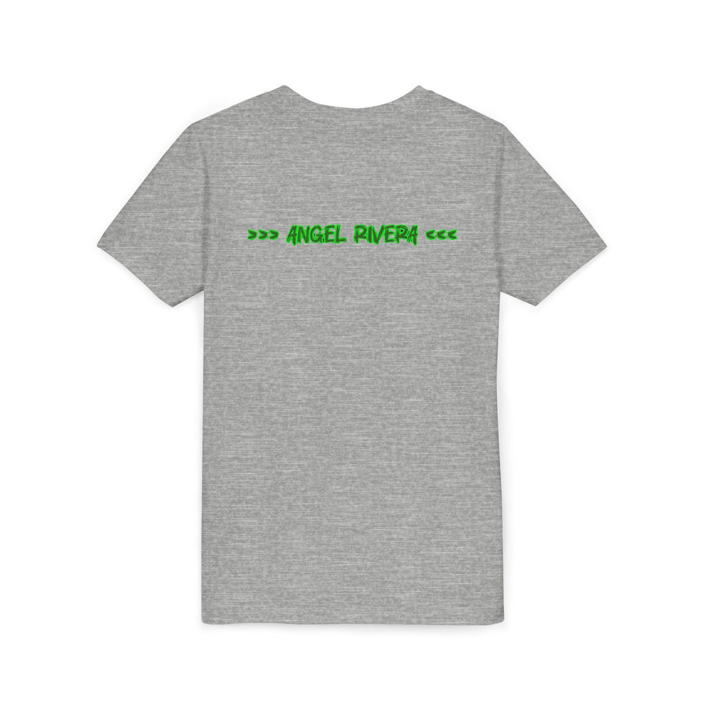 Youth Tee - 'I Trust Nobody' Neon Green Broken Heart Graphic