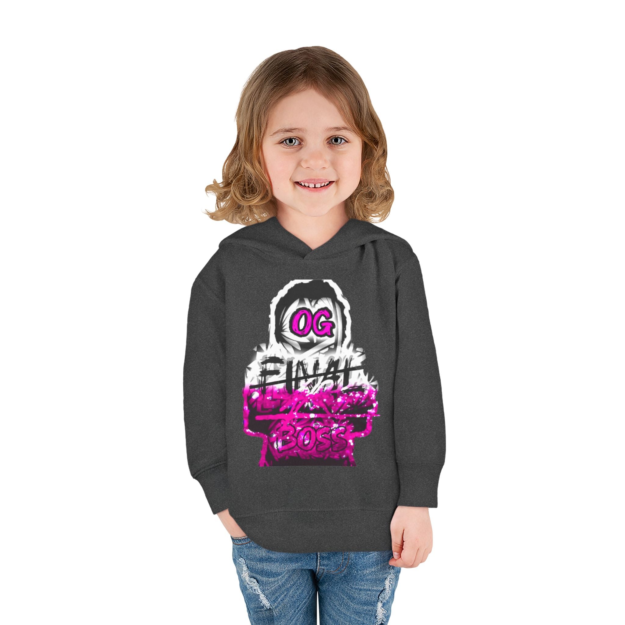 Toddler Hoodie — 'OG Final Boss' Retro Gamer Pullover