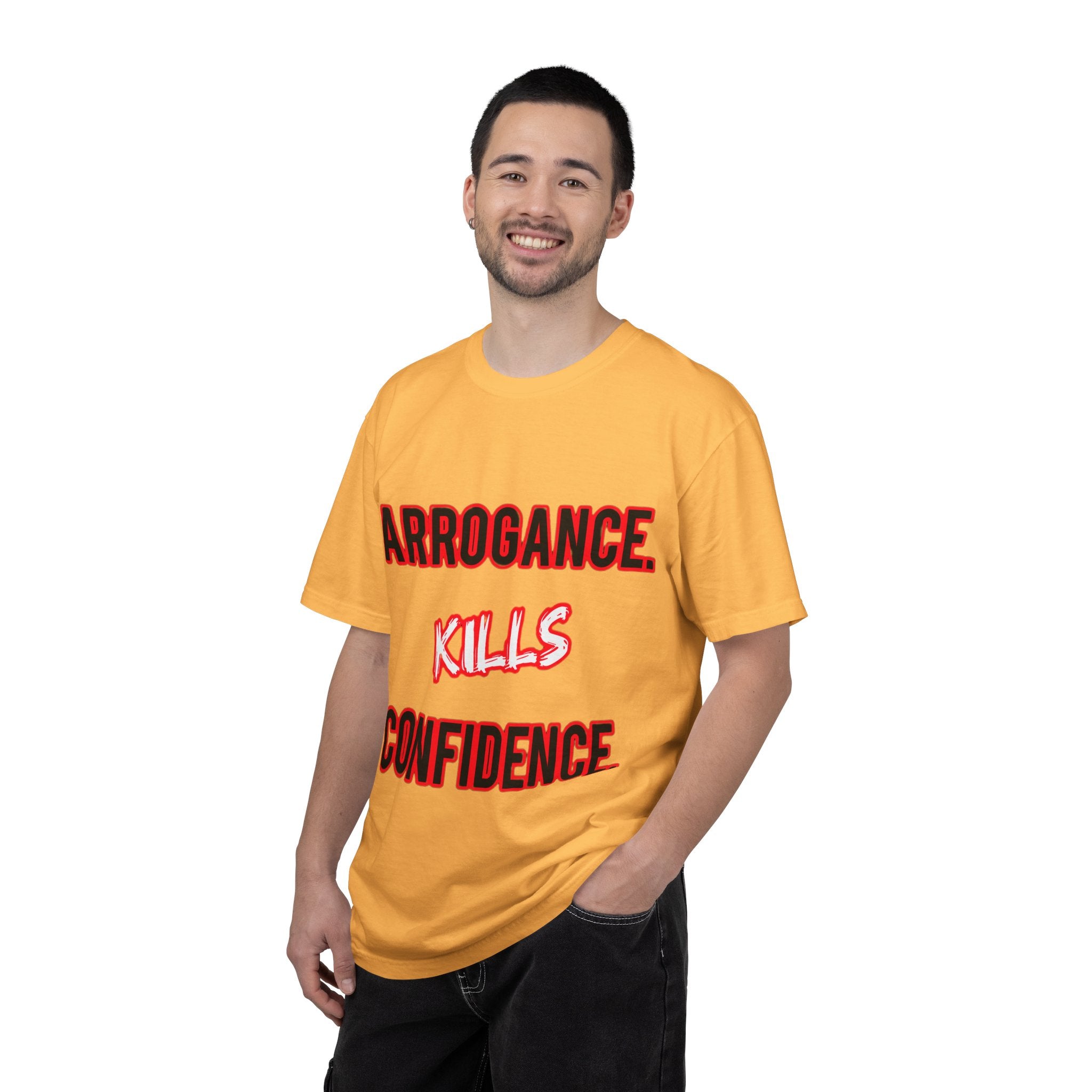 Arrogance Kills Confidence T-Shirt — Bold Motivational Graphic Tee