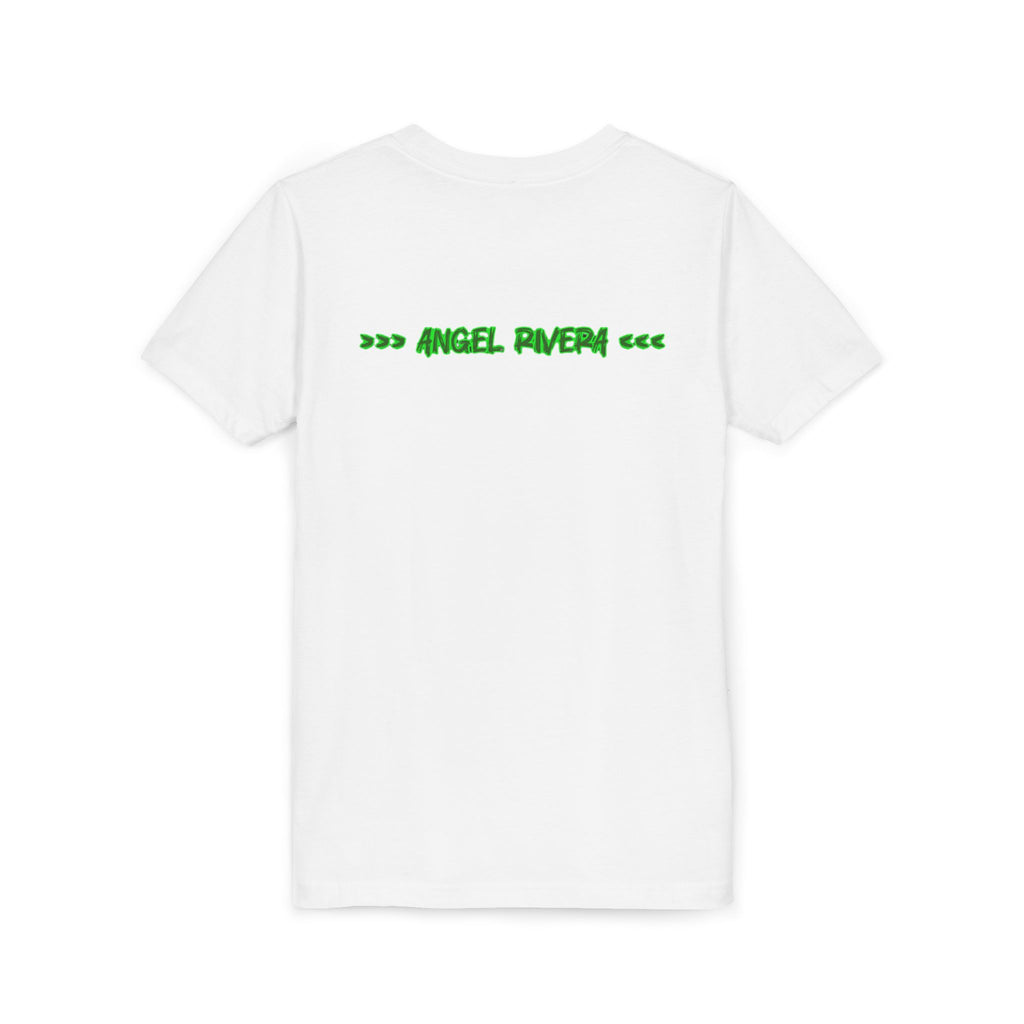 Youth Tee - 'I Trust Nobody' Neon Green Broken Heart Graphic