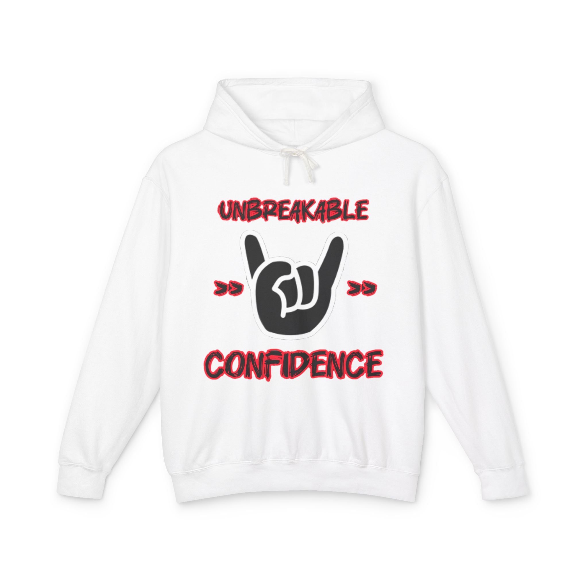 Unbreakable Confidence Hoodie — "Unbreakable Confidence" Graphic Hooded Sweatshirt