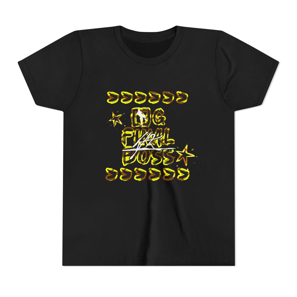 Youth Tee — "OG Final Boss" Graphic Shirt with Gold Star Nameback