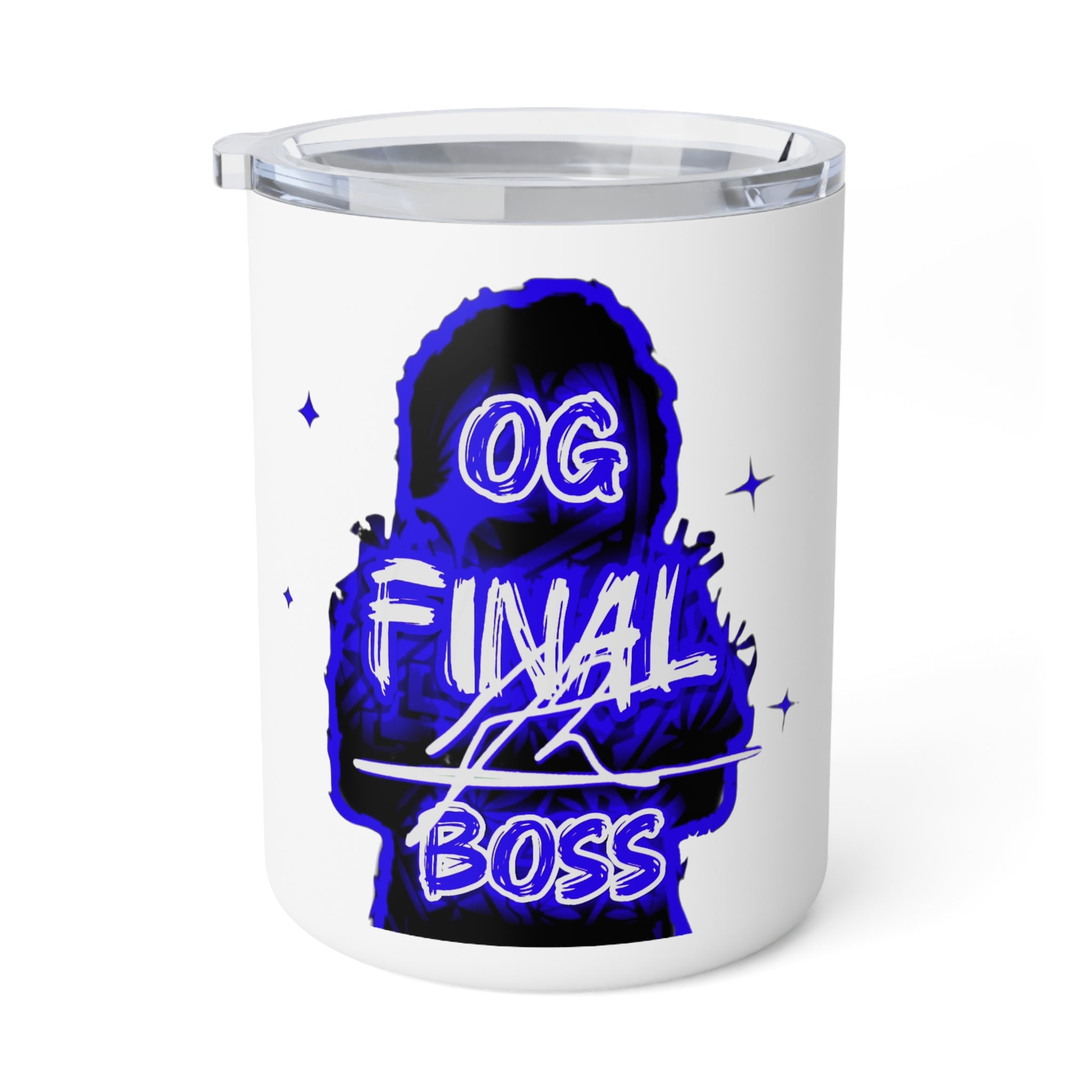 OG Final Boss Coffee Mug – 10oz - Sapphire - Insulated Travel Tumbler