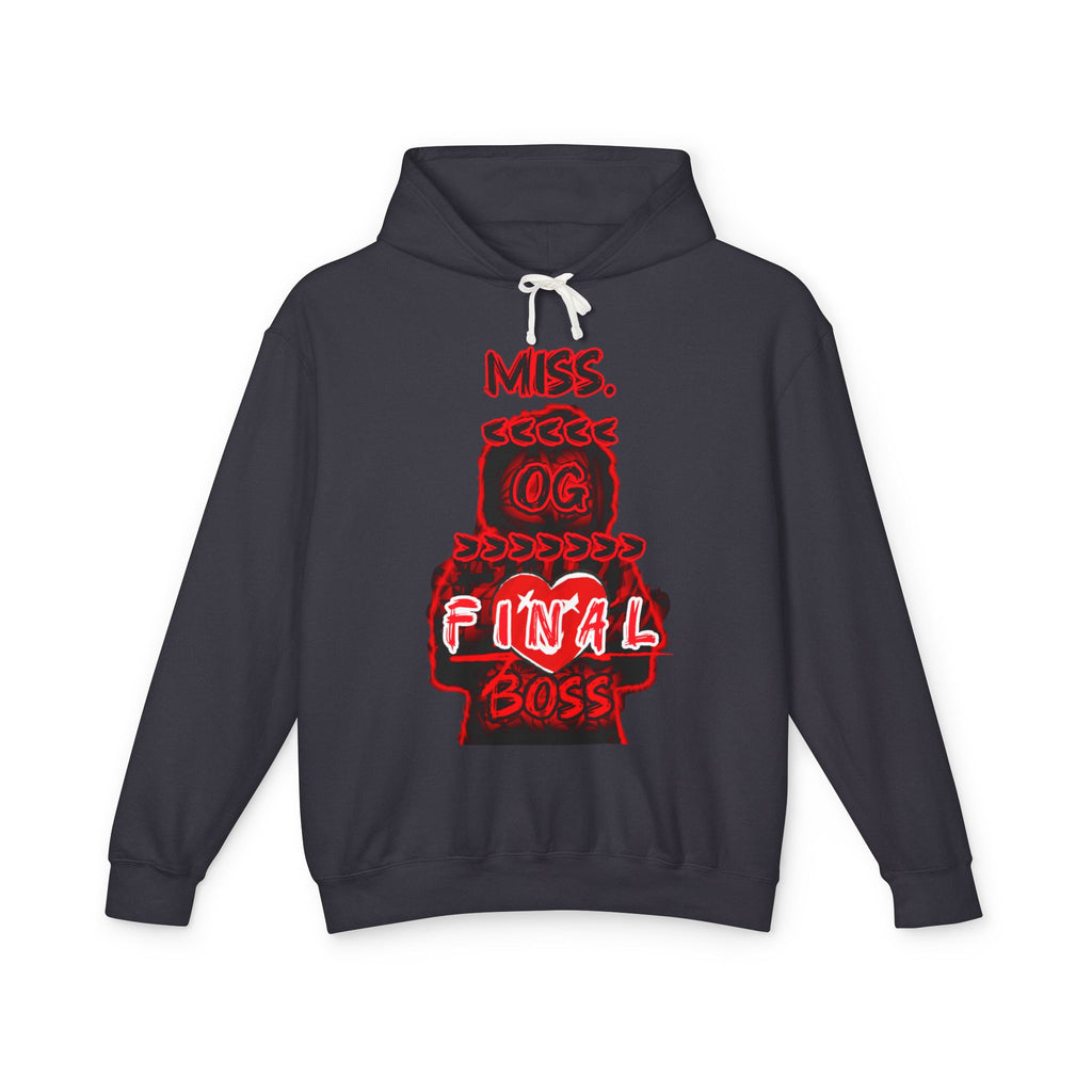 Miss OG Final Boss Hoodie – Retro Red Graphic Hooded Sweatshirt