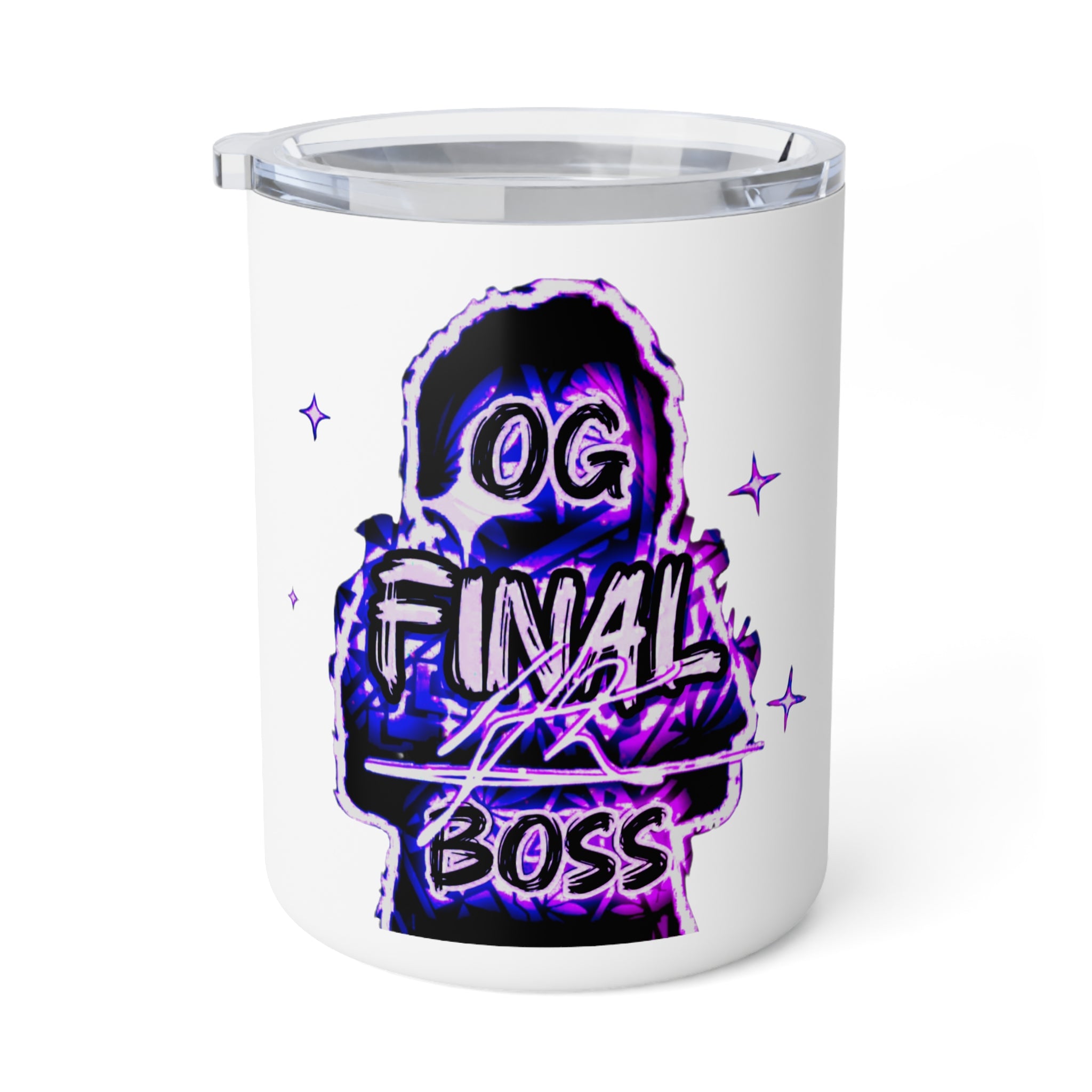 OG Final Boss Coffee Mug – 10oz - Amethyst - Insulated Travel Tumbler