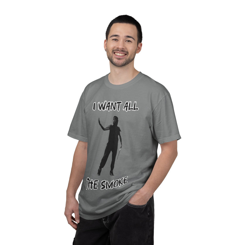 I Want All The Smoke T-Shirt — Fighter Silhouette Combat Tee