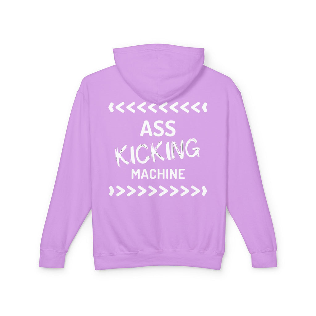 Hoodie — "Ass Kicking Machine" Lightweight Casual Pullover