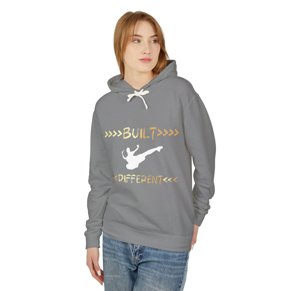 Built Different Martial Arts Hoodie — Karate Kick Graphic Pullover