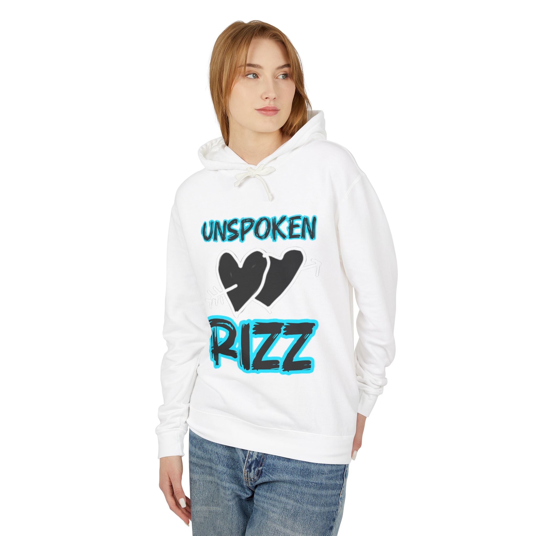 Unspoken Rizz Hoodie — Graphic Heart Streetwear Pullover