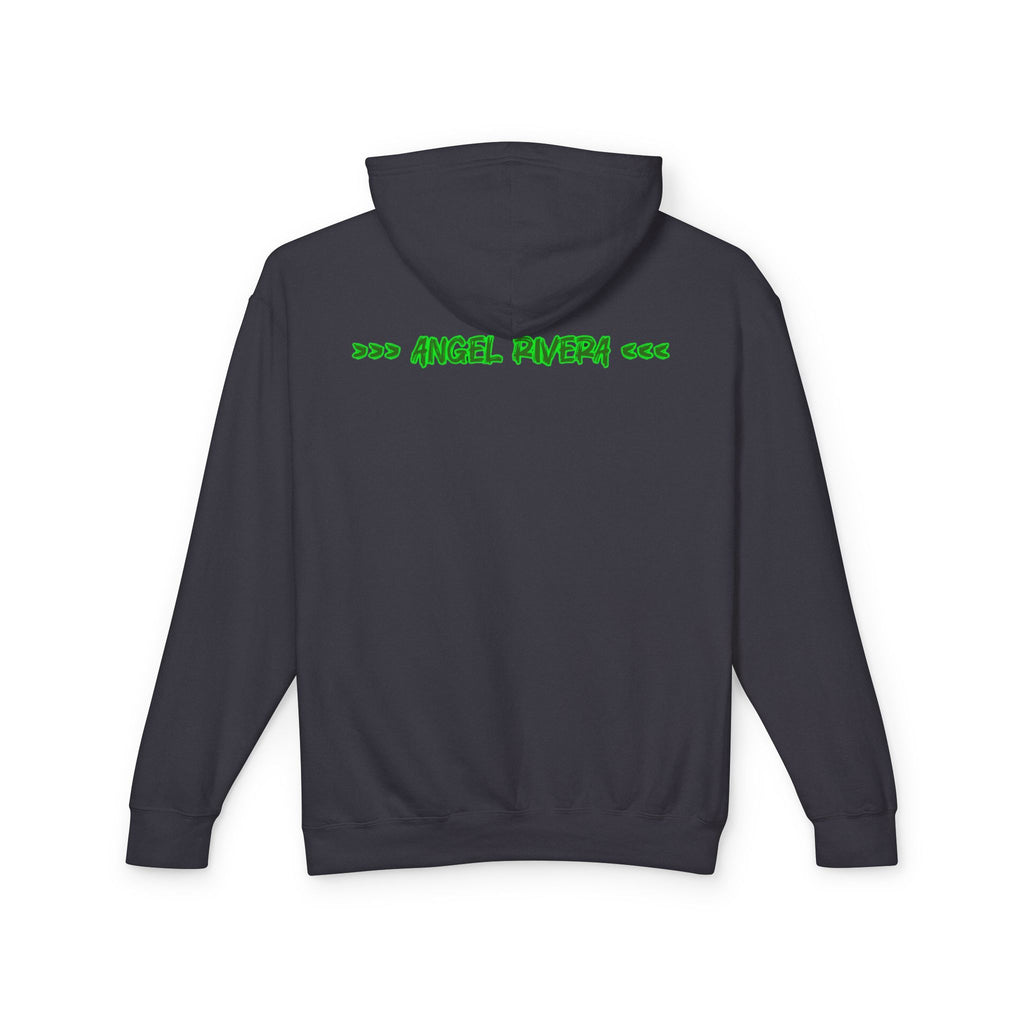 I Trust Nobody Hoodie — Neon Green Broken Heart Graphic Hooded Sweatshirt