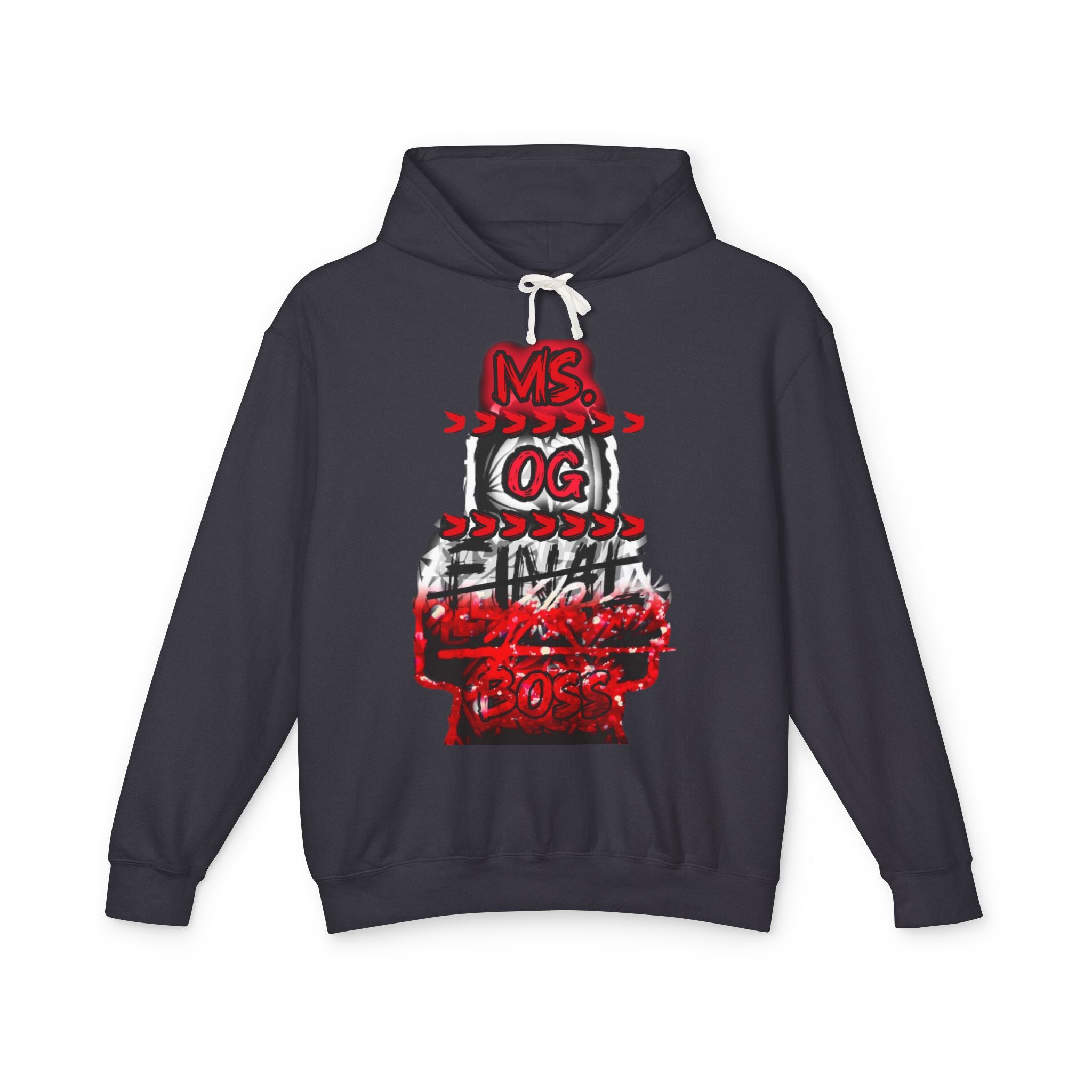 Ms. OG Final Boss Red Skate Graphic Hoodie — Retro Streetwear Pullover
