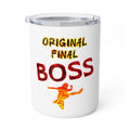 Original Final Boss 10oz Insulated Coffee Mug — Gamer Retro Graphic Travel Tumbler