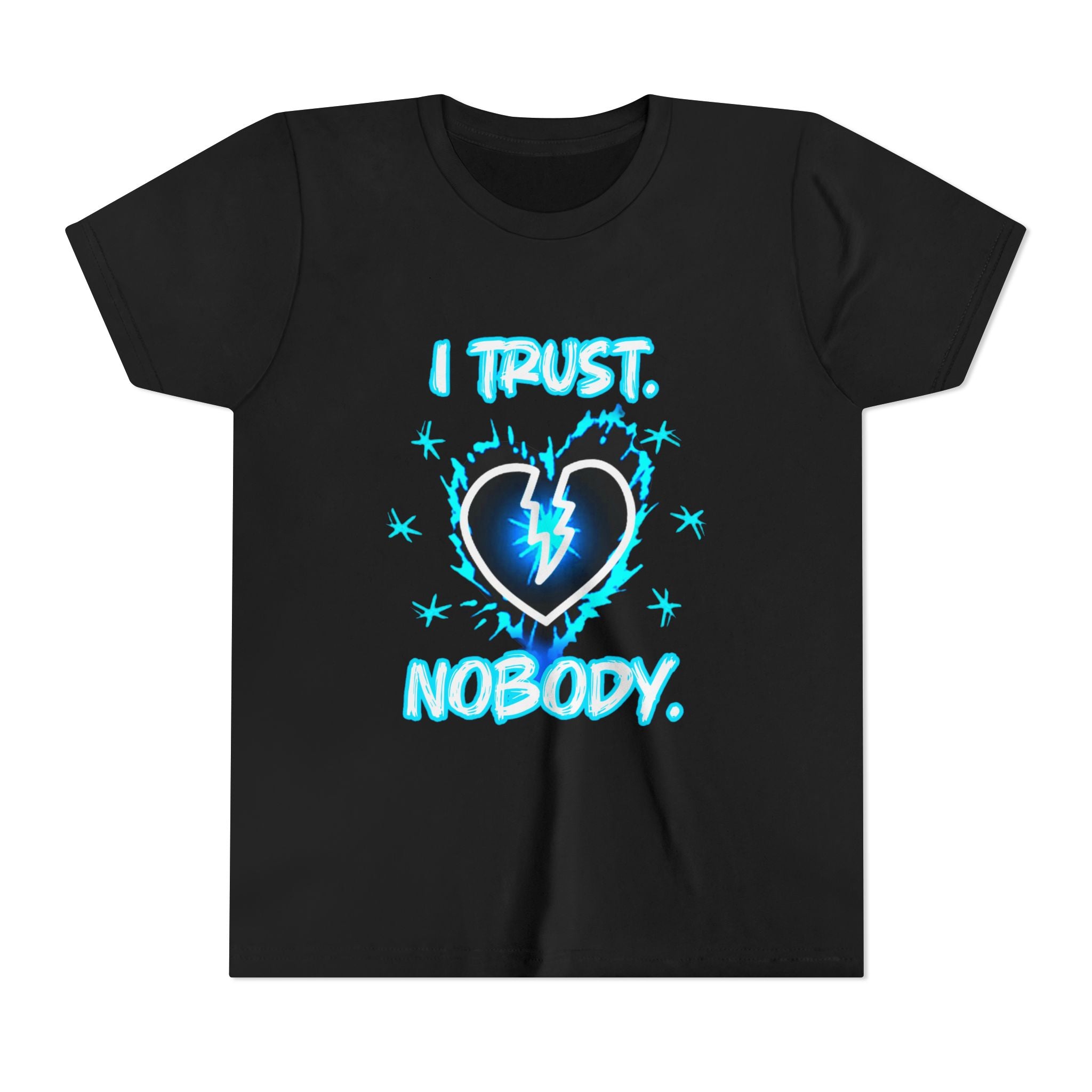 Youth Tee — "I Trust Nobody" Broken Heart Graphic Shirt