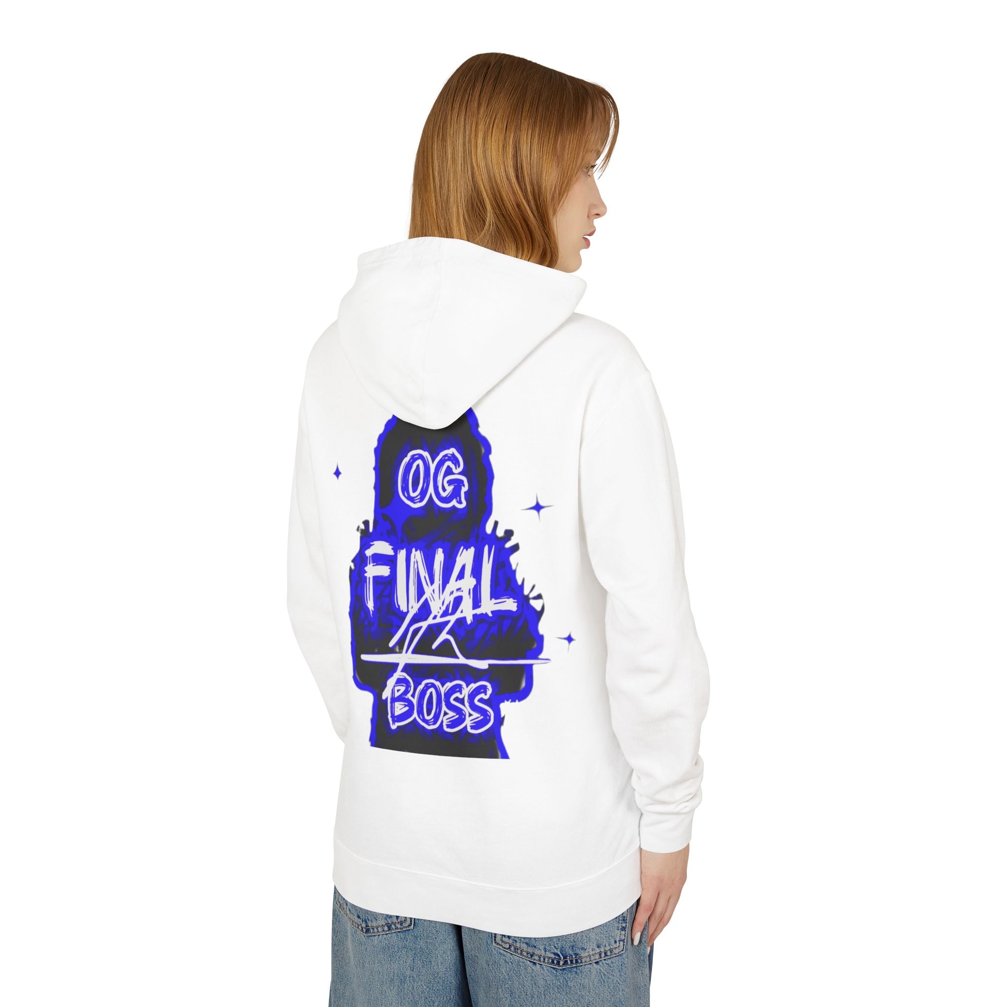 OG Final Boss Hoodie — Sapphire graphic Pullover