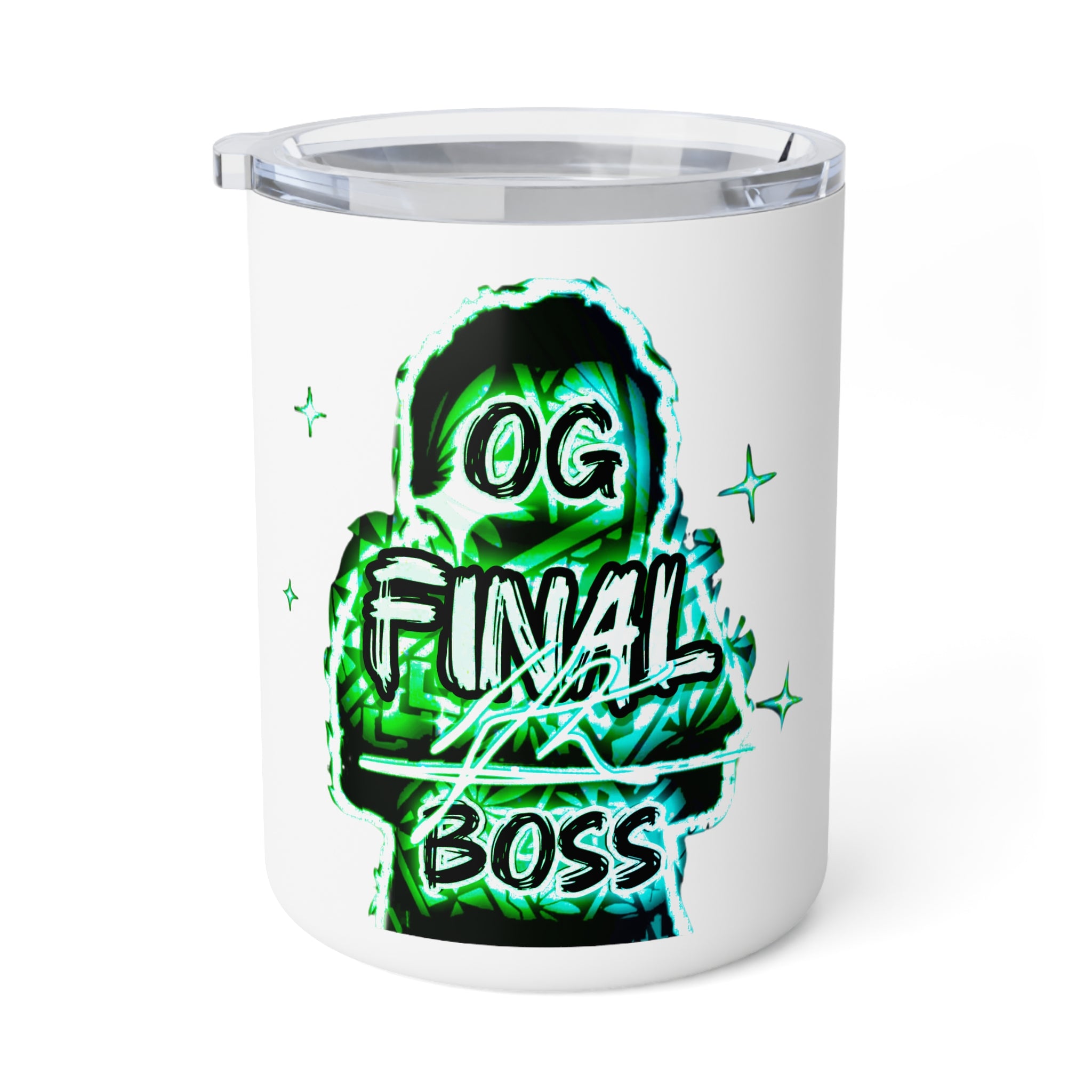 OG Final Boss Coffee Mug – 10oz - Emerald - Insulated Travel Tumbler