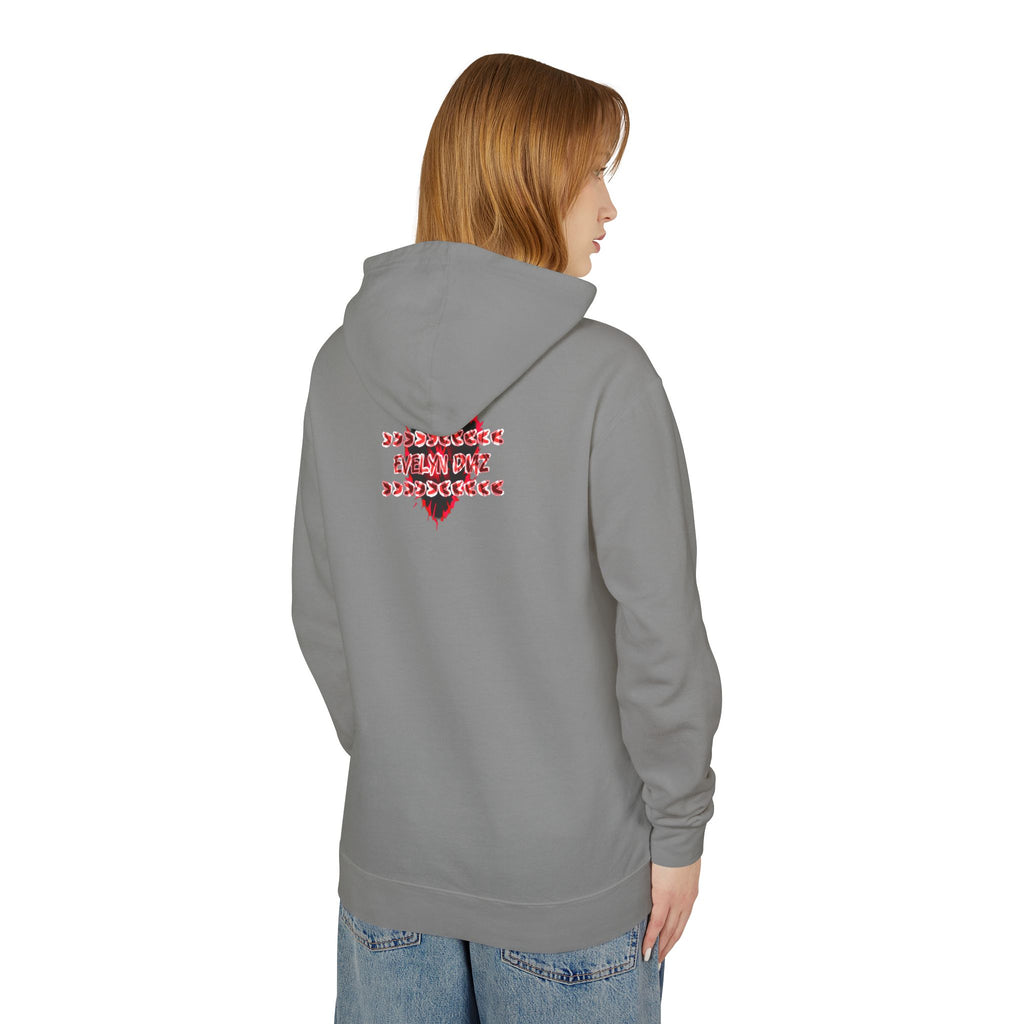 Drama Queen Hoodie — Bold Red Graphic Lightweight Hooded Sweatshirt