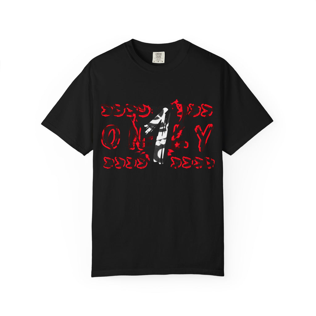 Only 1 Graphic Tee — Retro Red & Black Skate Shirt