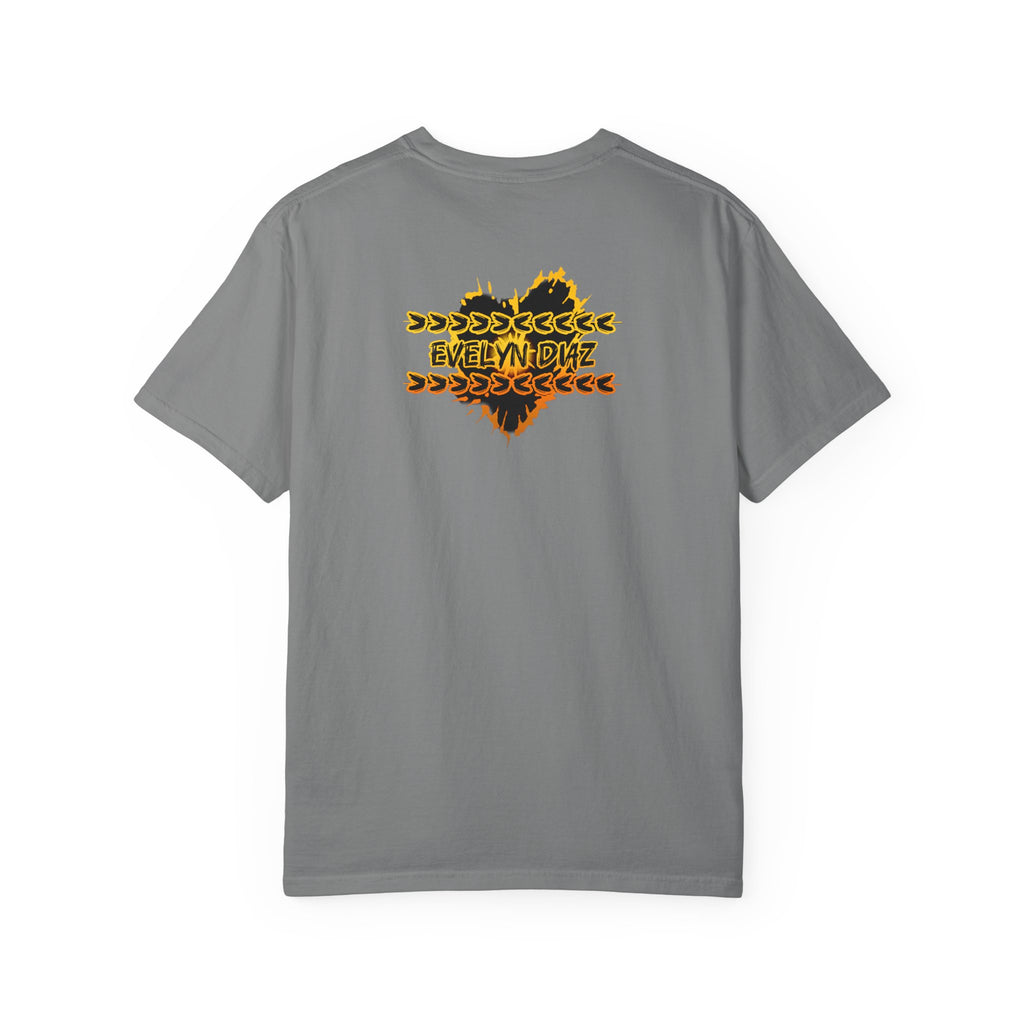 T-Shirt — Bold 'BADASS' Flame Graphic Tee (Back Name Accent)
