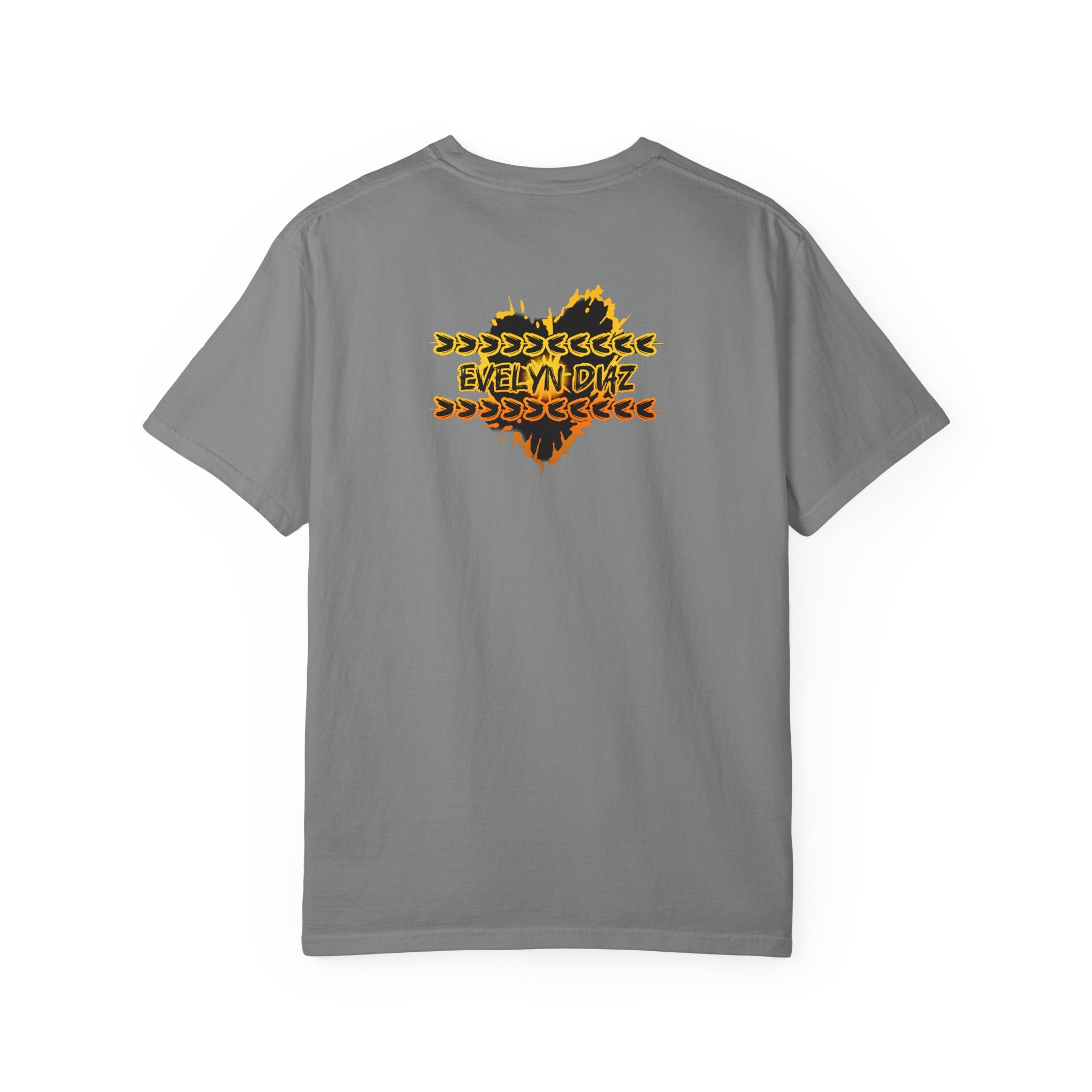 T-Shirt — Bold 'BADASS' Flame Graphic Tee (Back Name Accent)