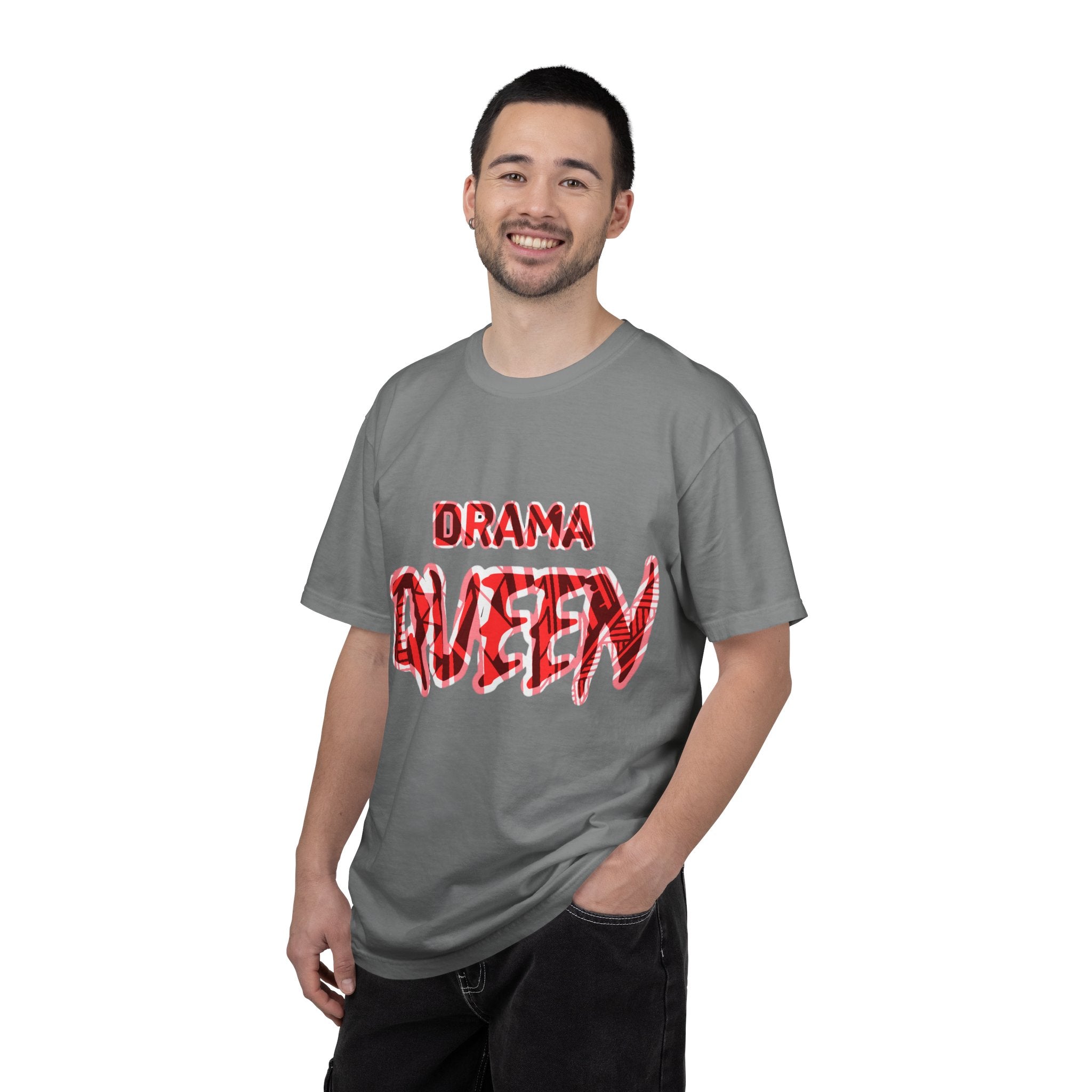 Drama Queen T-Shirt — Bold Red Graphic Tee