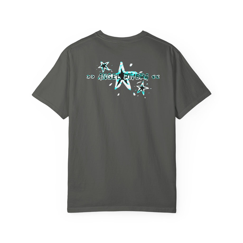OG Final Boss Graphic Cyan star designed T-shirt - Streetwear