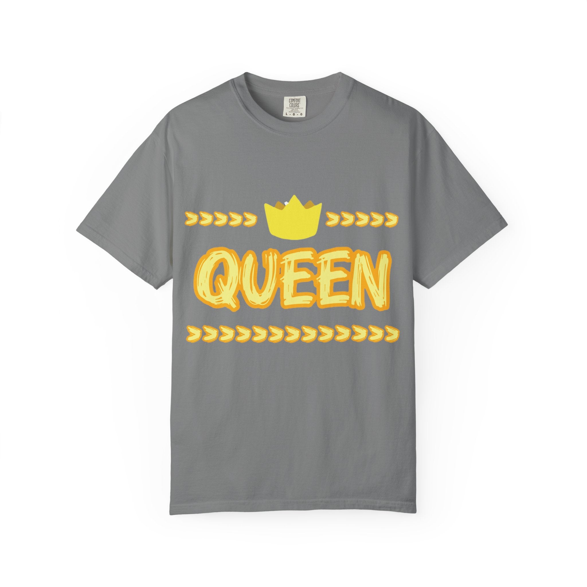 Queen Graphic T-Shirt — Yellow Crown Casual Tee